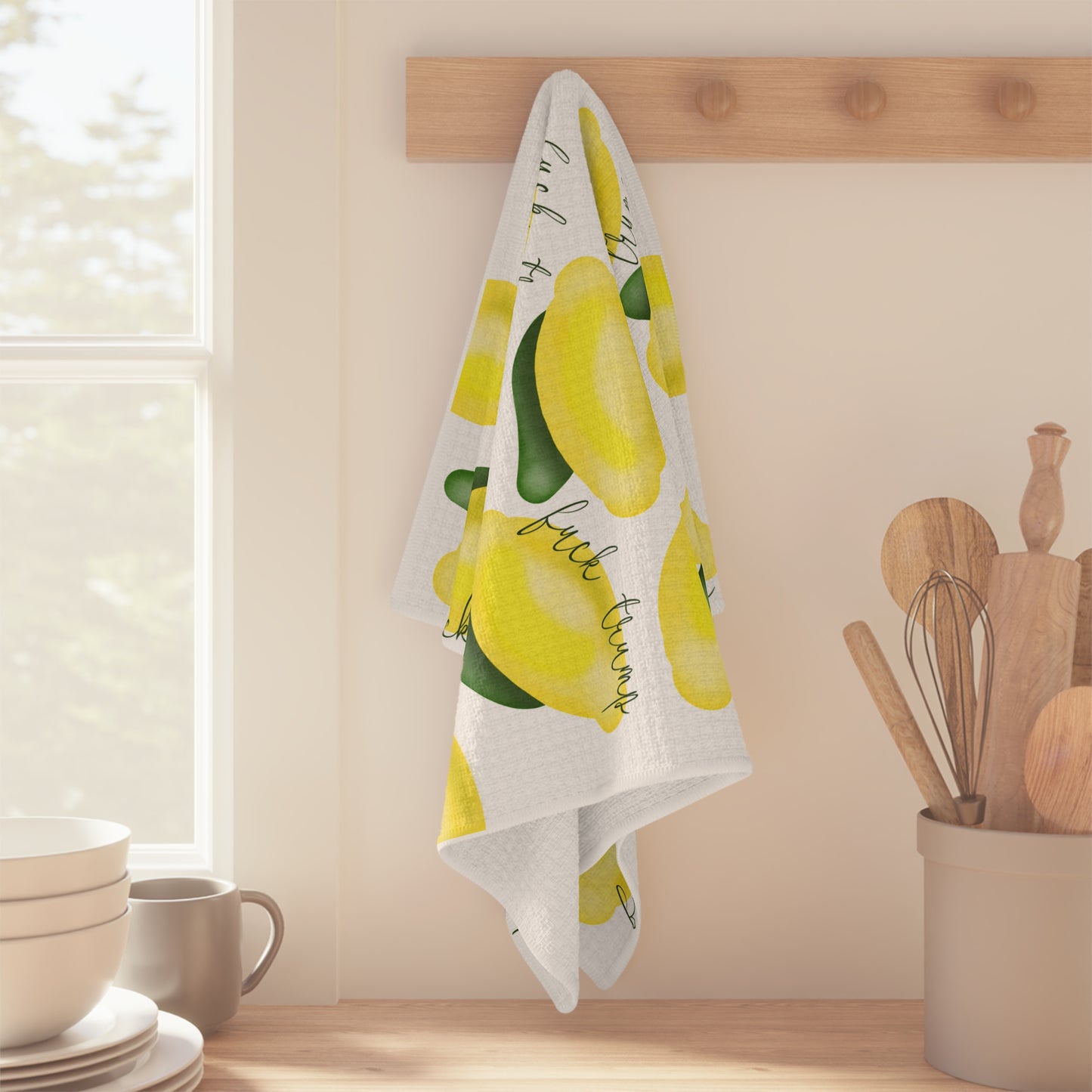 Lemon Pattern Microfiber Tea Towel fdt Fresh Home Kitchen Towel