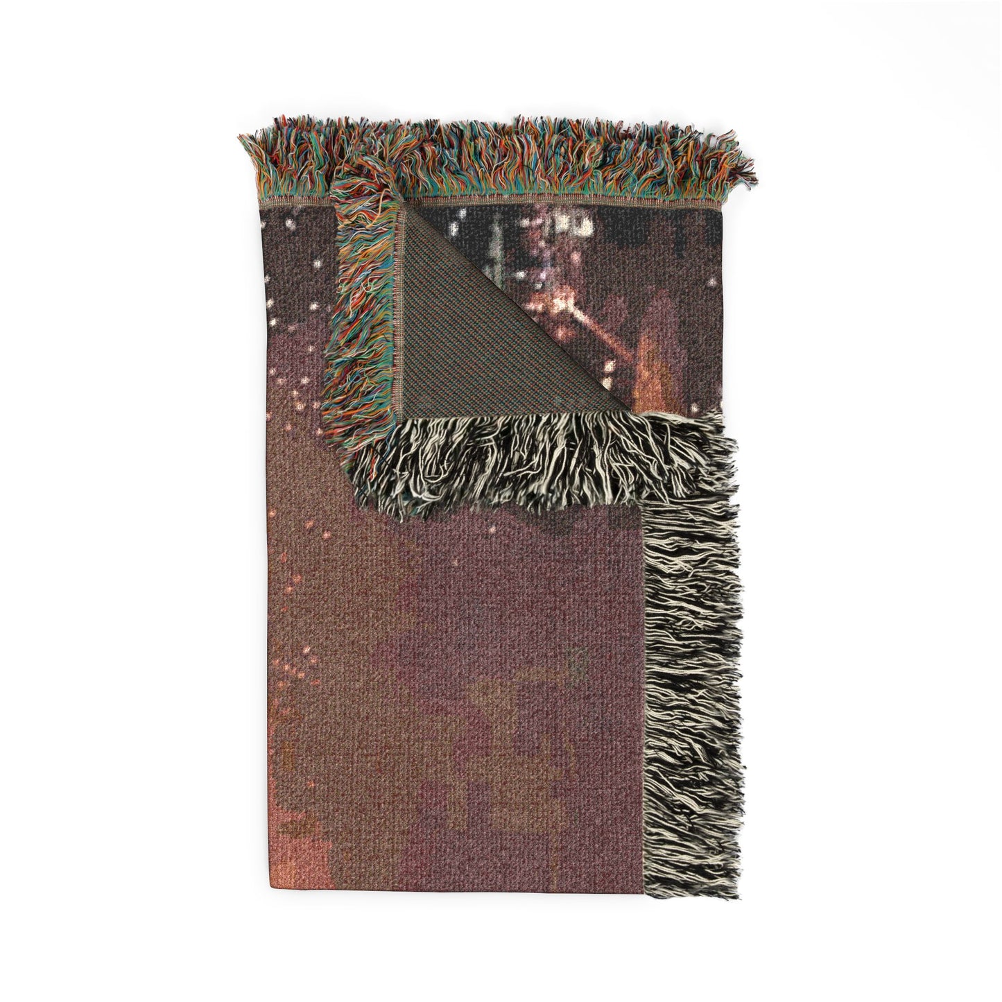 Warehouse Fire Woven Blanket | Bonfire Throw