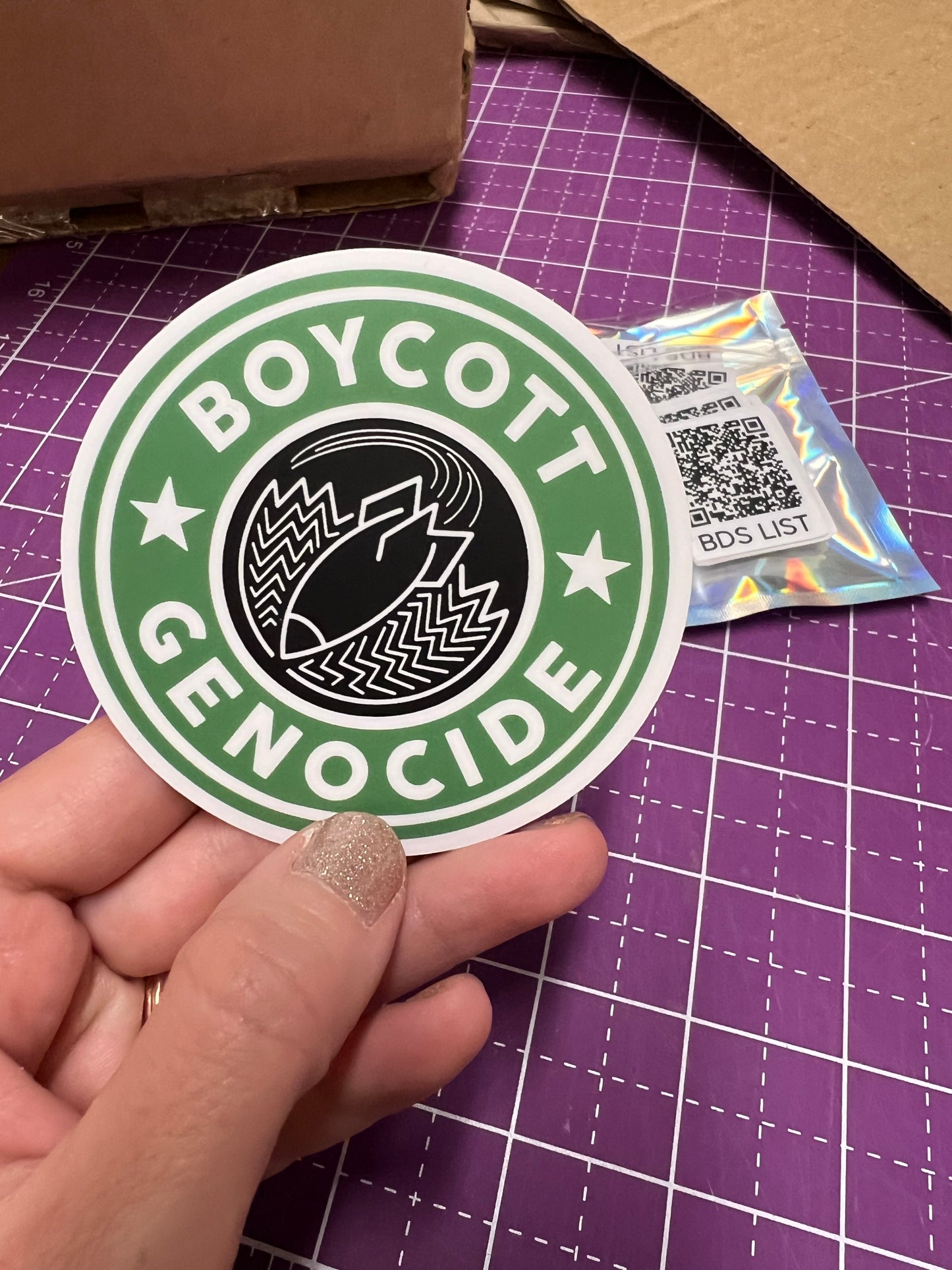 Boycott Genocide Sticker Set