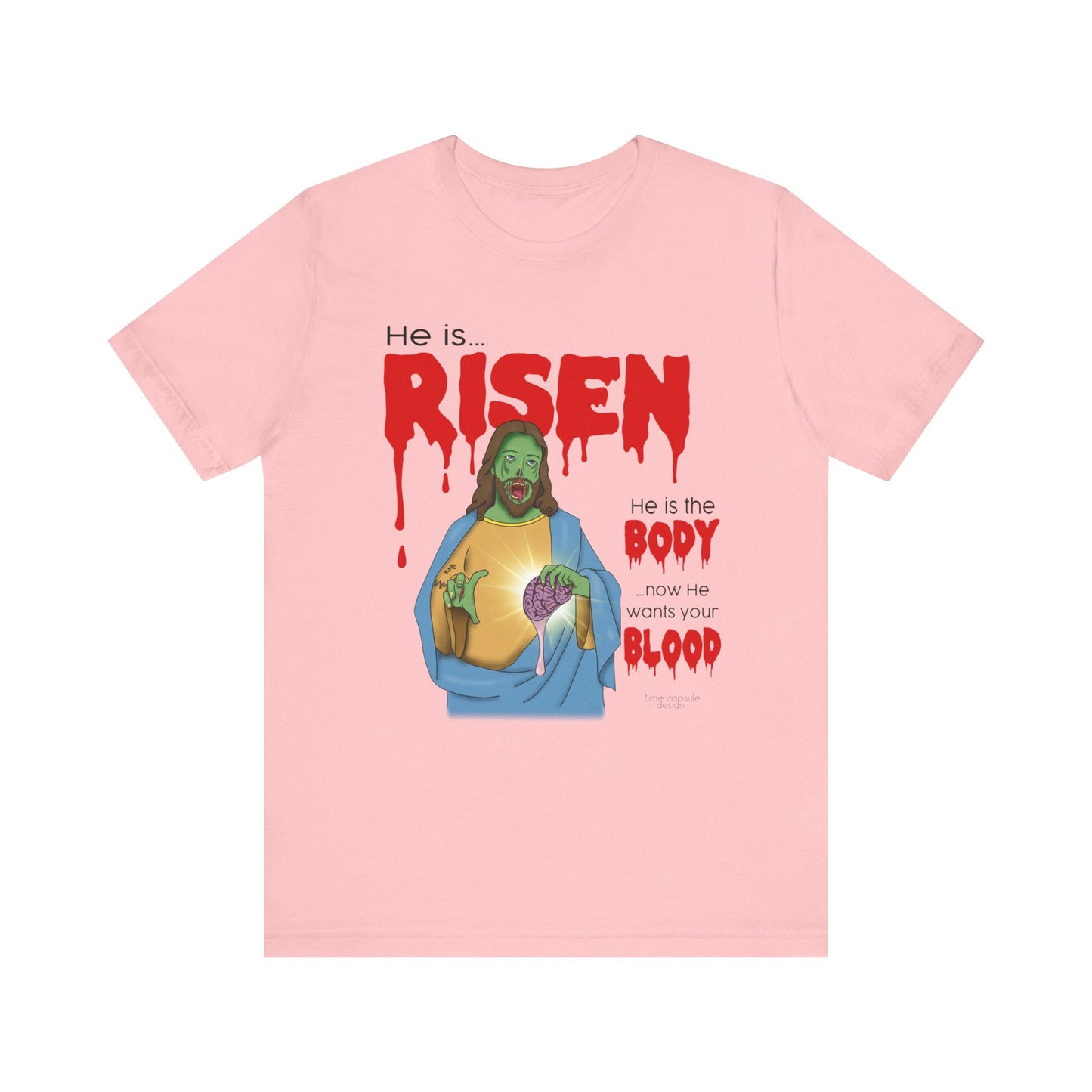 Zombie Jesus He Is Risen Shirt Unisex Jersey Tee, Easter Gift, Religious Humor Shirt, Resurrection Celebration Tee, Christian Apparel