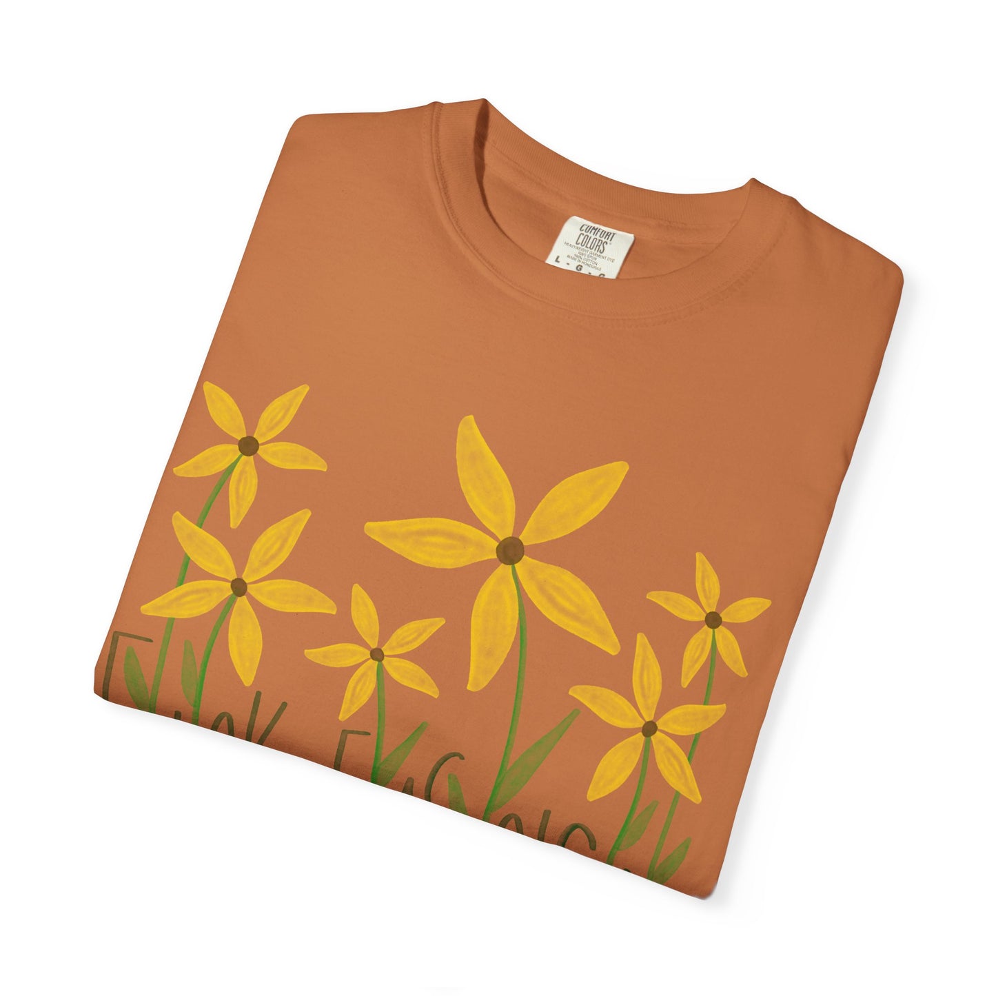 Slightly Subtle Black Eyed Susan T-Shirt | Yellow Floral Comfort Colors Tee