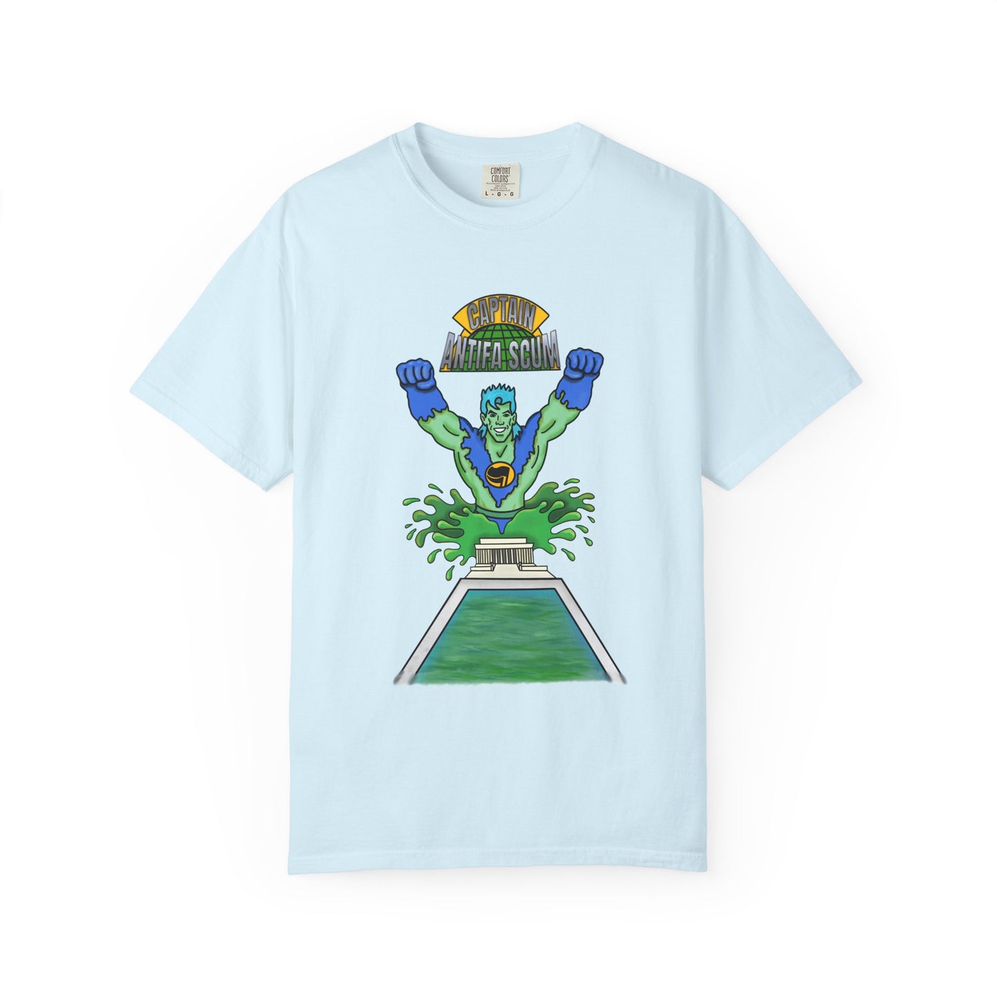 Captain Antifa Scum Reflecting Pool Algae Shirt