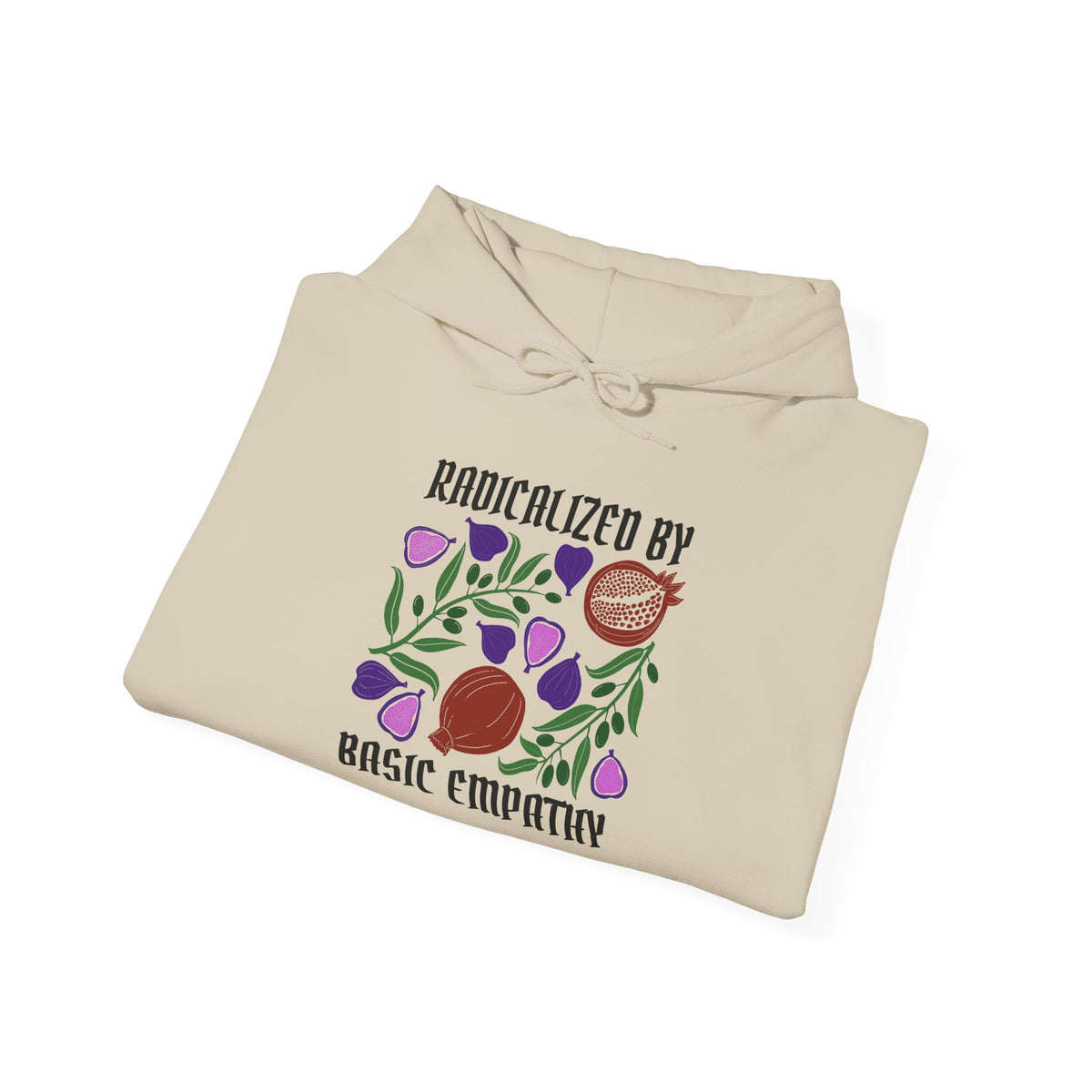 Radicalized by Basic Empathy Floral Hoodie