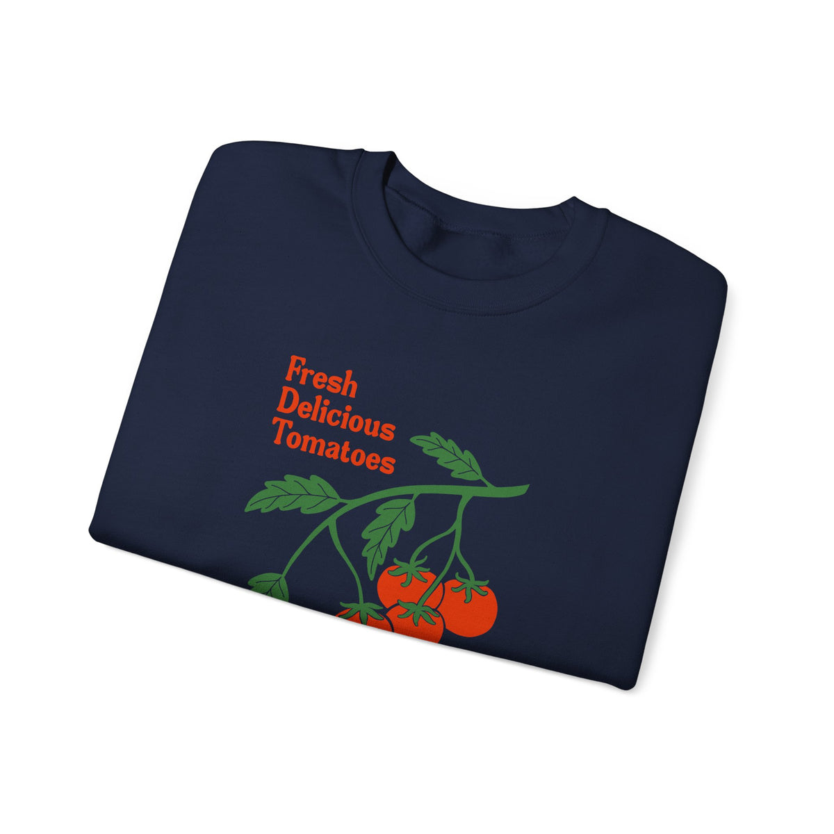 Tomato Crewneck Sweatshirt “Fresh Delicious Tomatoes” Vintage Farm Graphic