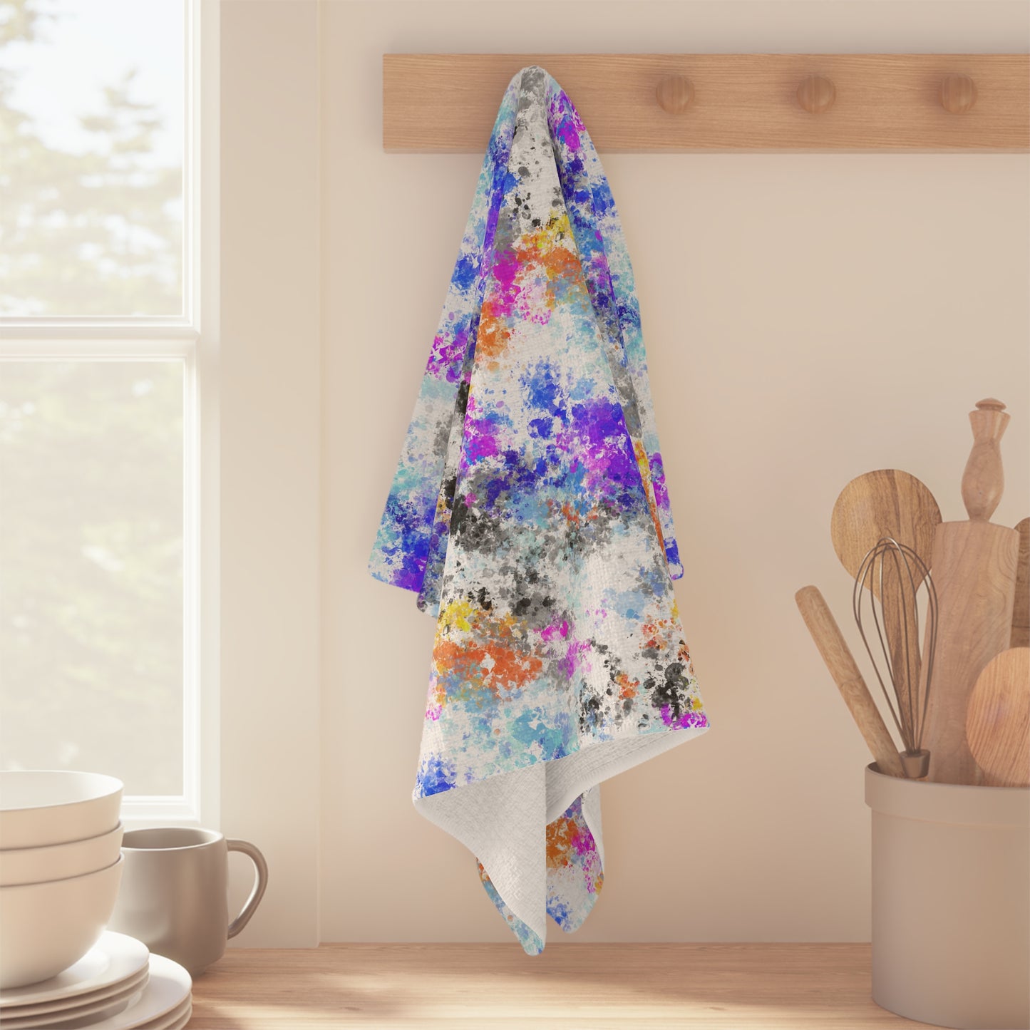 Moon Joy Microfiber Tea Towel | Blue Purple Orange Moonshine Moonstone