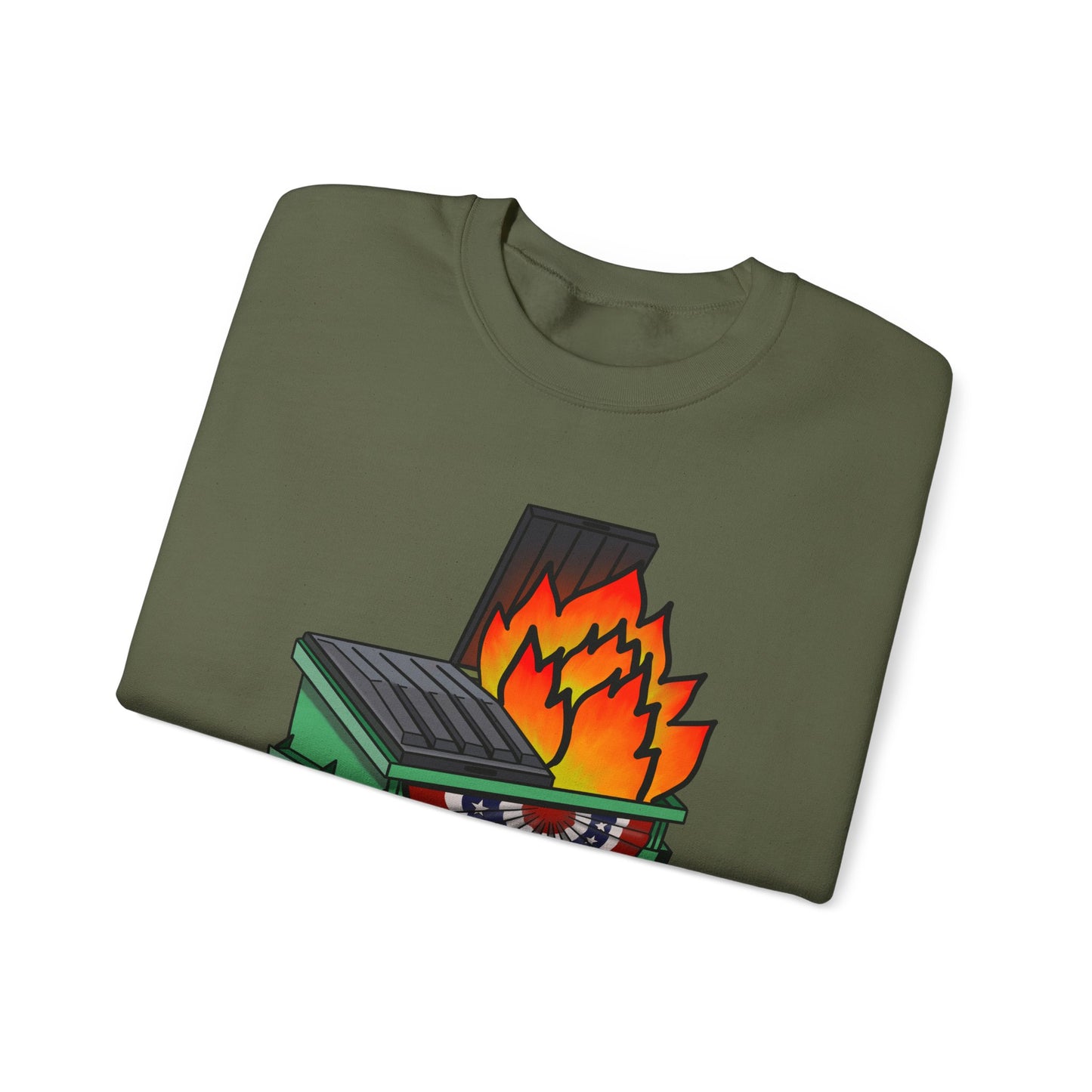 American Dumpster Fire Unisex Heavy Blend™ Crewneck Sweatshirt