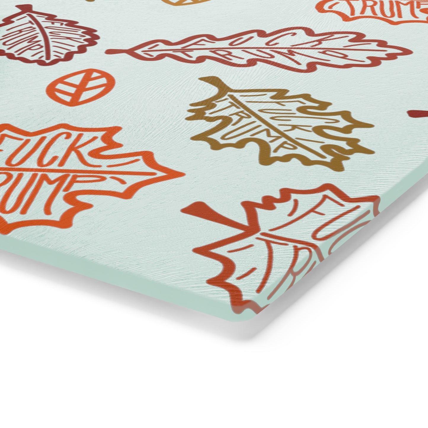 Slightly Subtle Autumn Leaves Cutting Board, Fall Kitchen Decor, Thanksgiving Gift, Nature Lover Kitchenware, Rustic Dining Essential