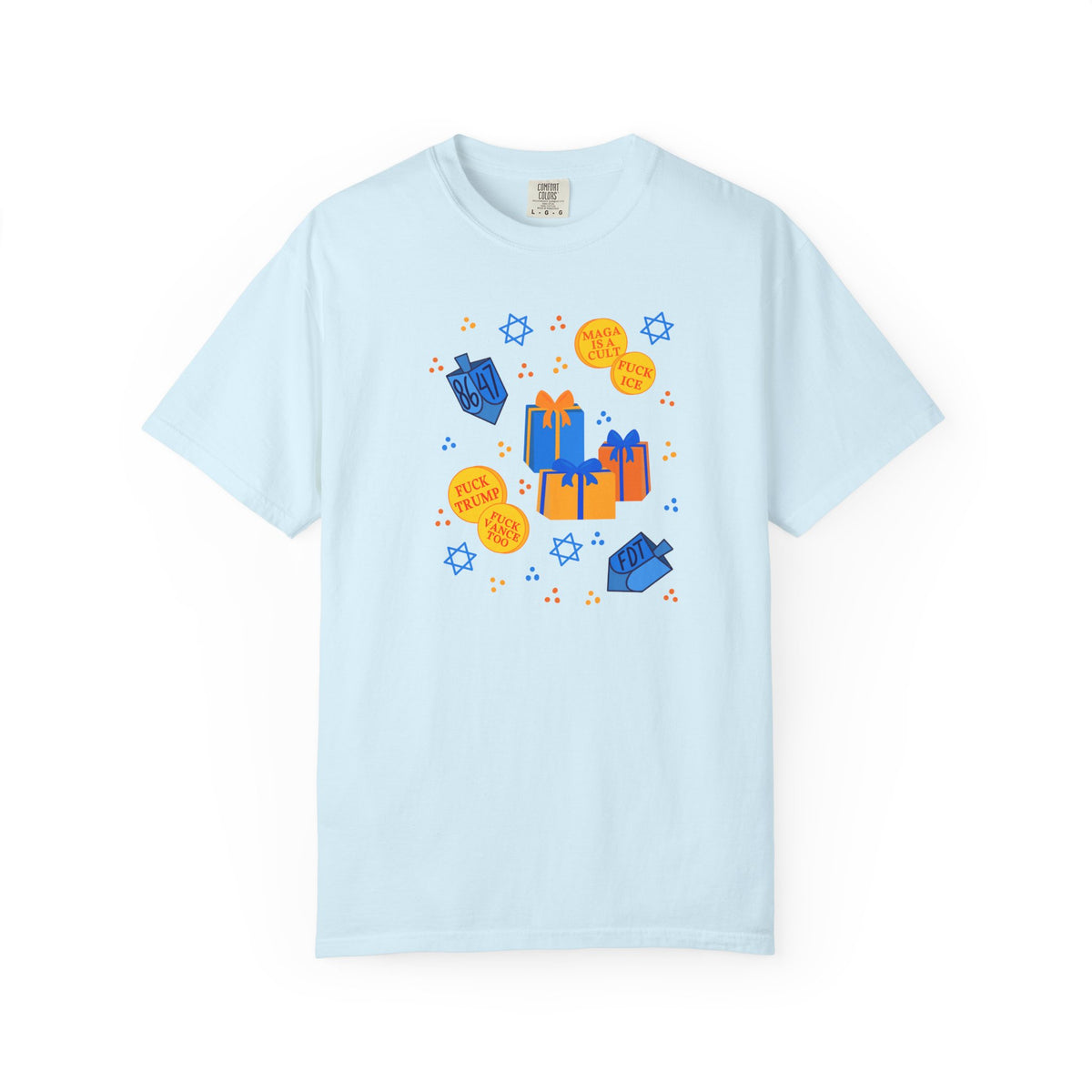 Slightly Subtle Hanukkah Dreidel Gelt Gift Celebration T-Shirt