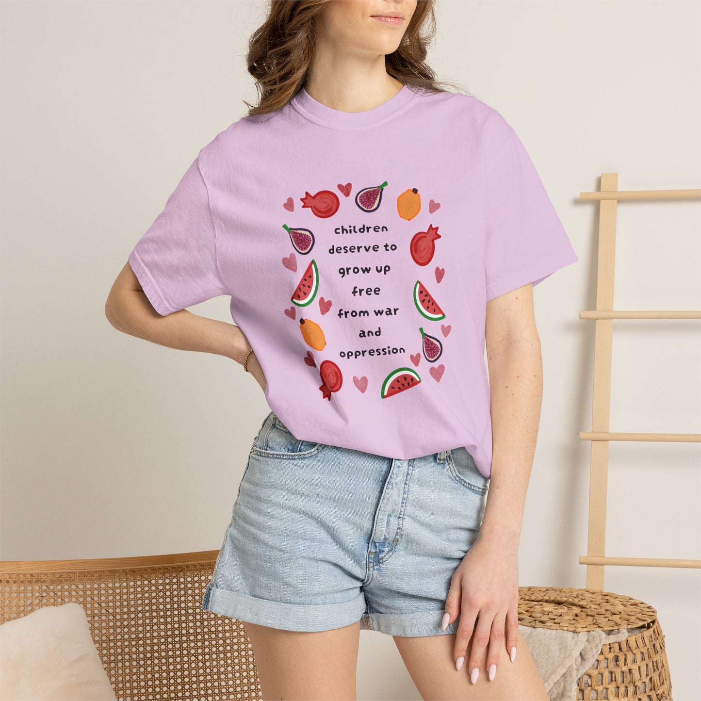 Children Deserve to Grow Up Tee Anti War Peace & Freedom Statement T-Shirt