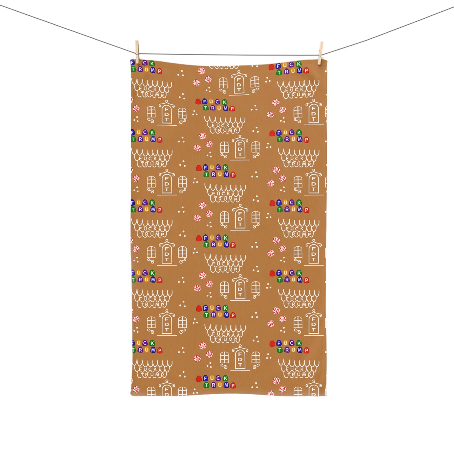 Slightly Subtle Gingerbread Hand Towel FDT Festive Kitchen Decor, Holiday Gift, Cute Decor, Baking Accessory, Cute Housewarming Gift