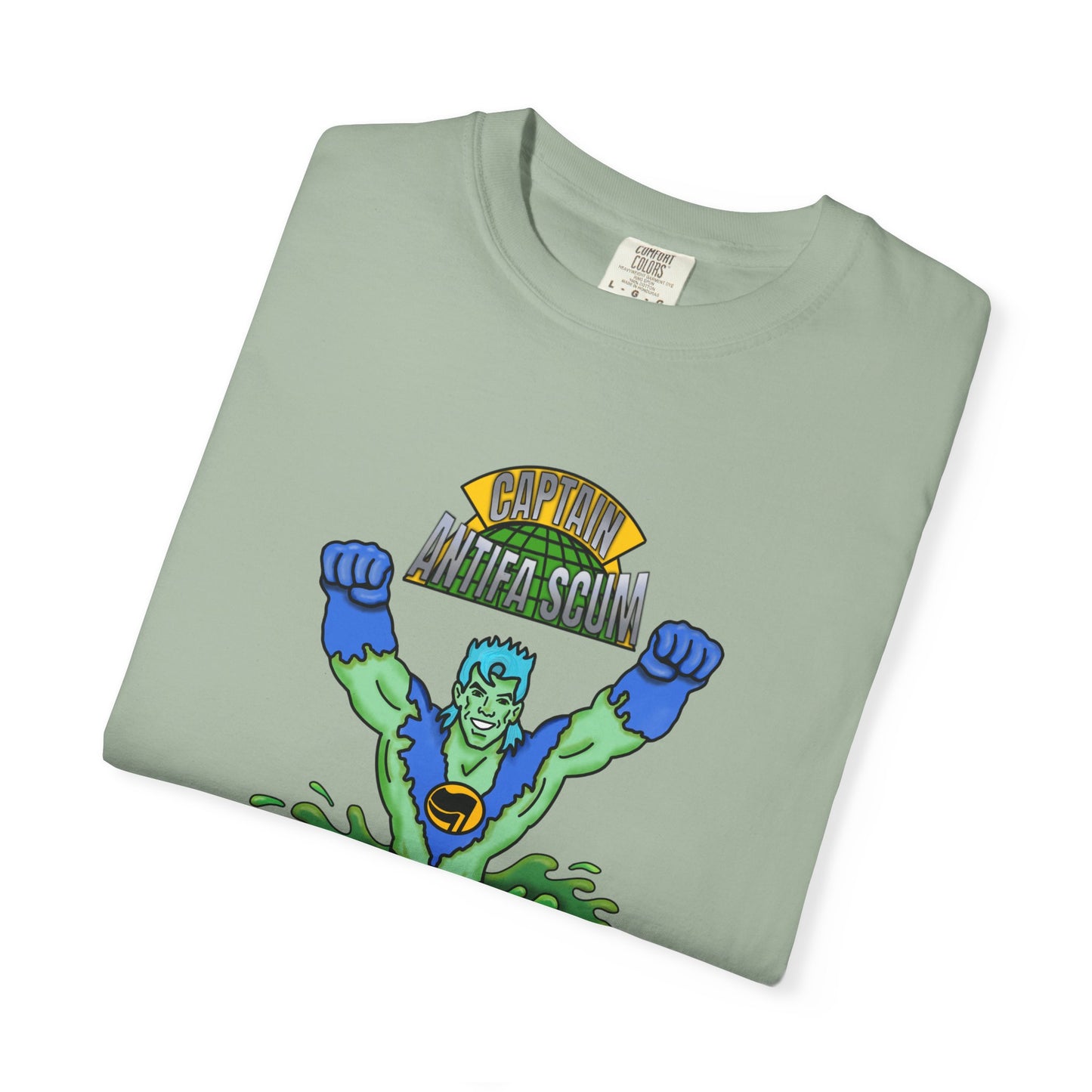 Captain Antifa Scum Reflecting Pool Algae Shirt