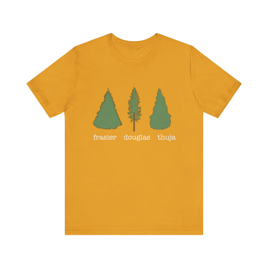 Frasier Douglas Thuja FDT Pine Tree Tee for Nature Lovers, Unisex Birthday Gift, Casual Wear, Outdoor Adventure Shirt, Eco-Conscious Style