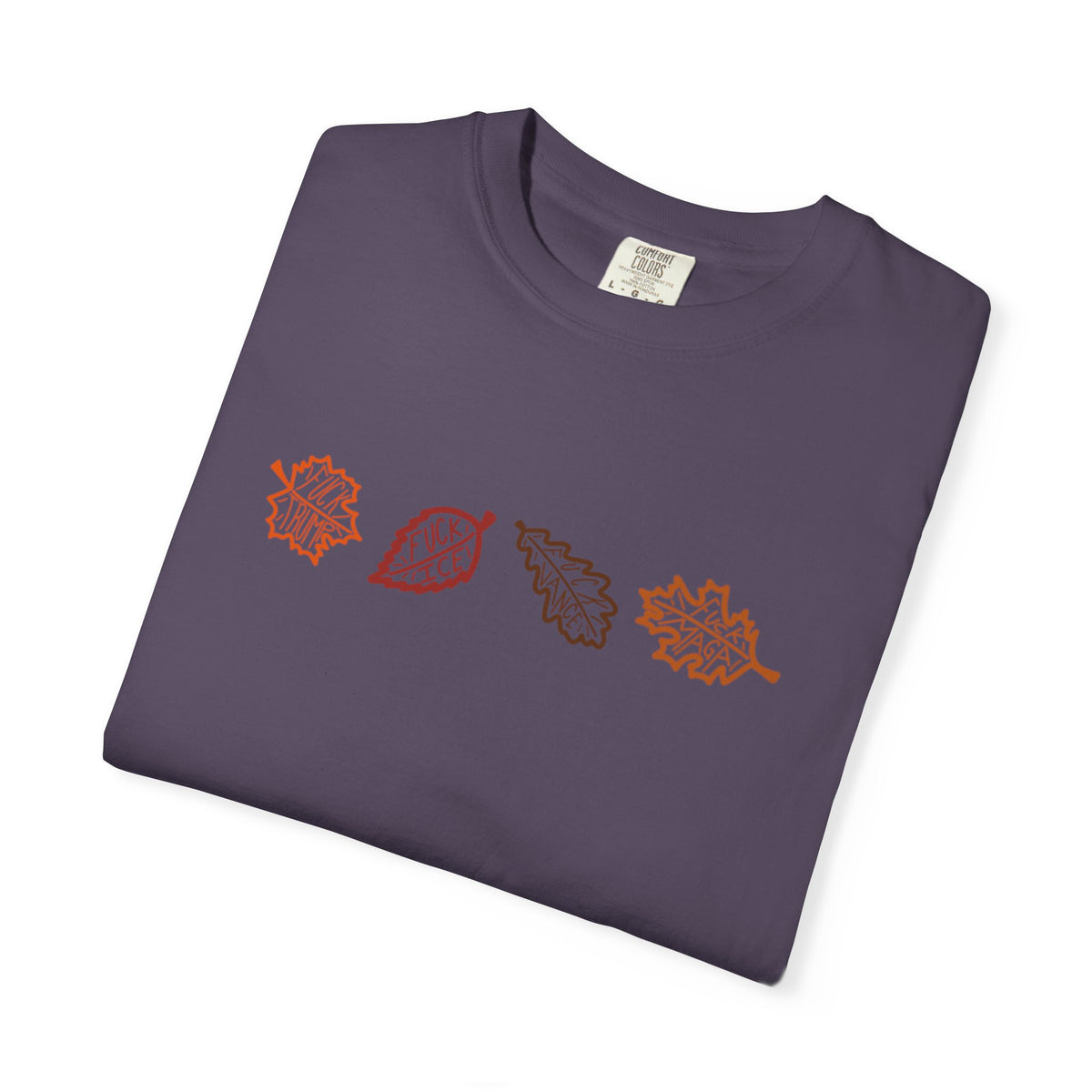 Autumn Leaves T-Shirt FDT Minimal Fall Foliage Graphic Tee