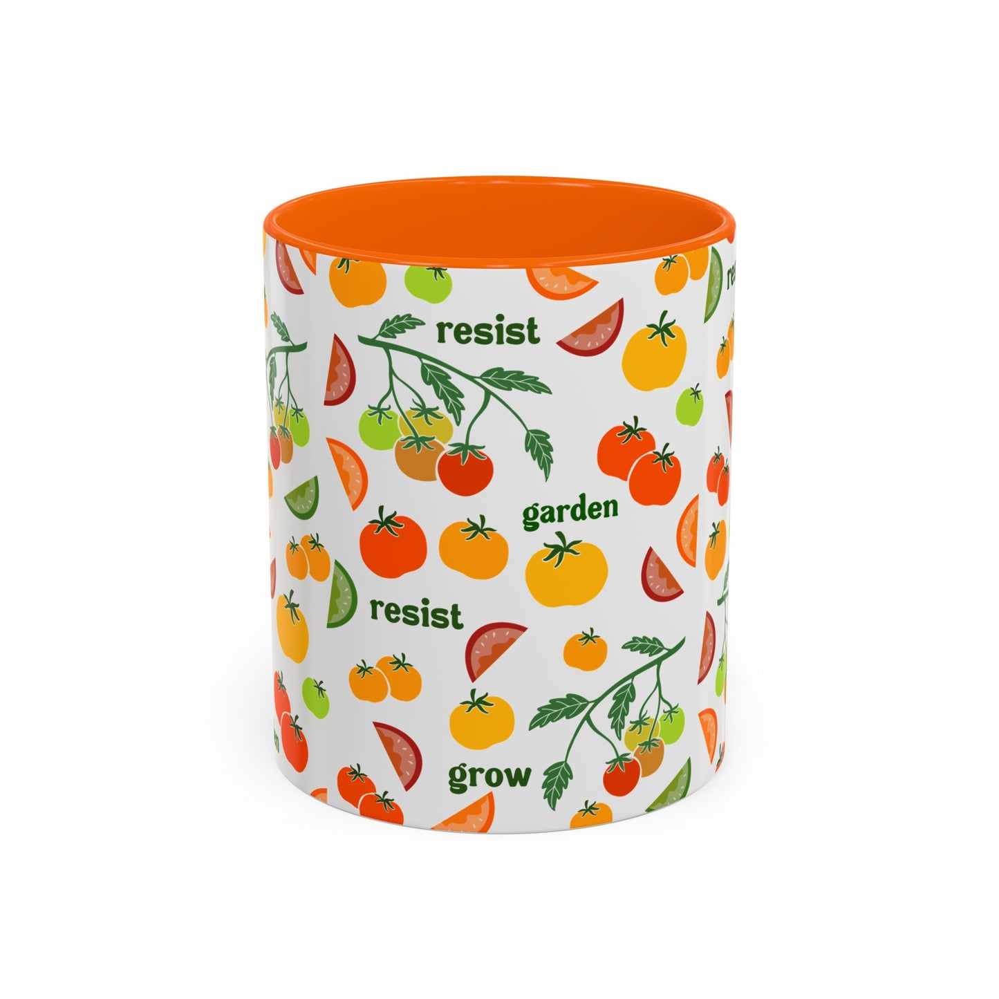 Resist Grow Garden tomatoes coffee mug | Accent Mug 11oz 15oz
