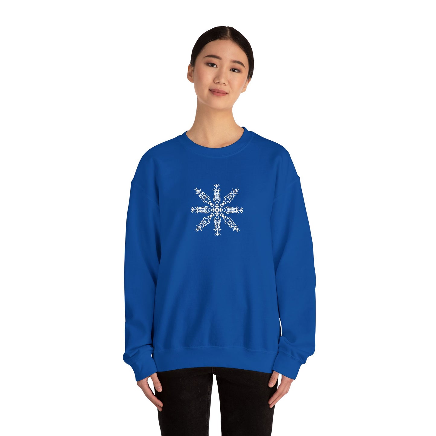 Slightly Subtle Snowflake Unisex Heavy Blend™ Crewneck Sweatshirt