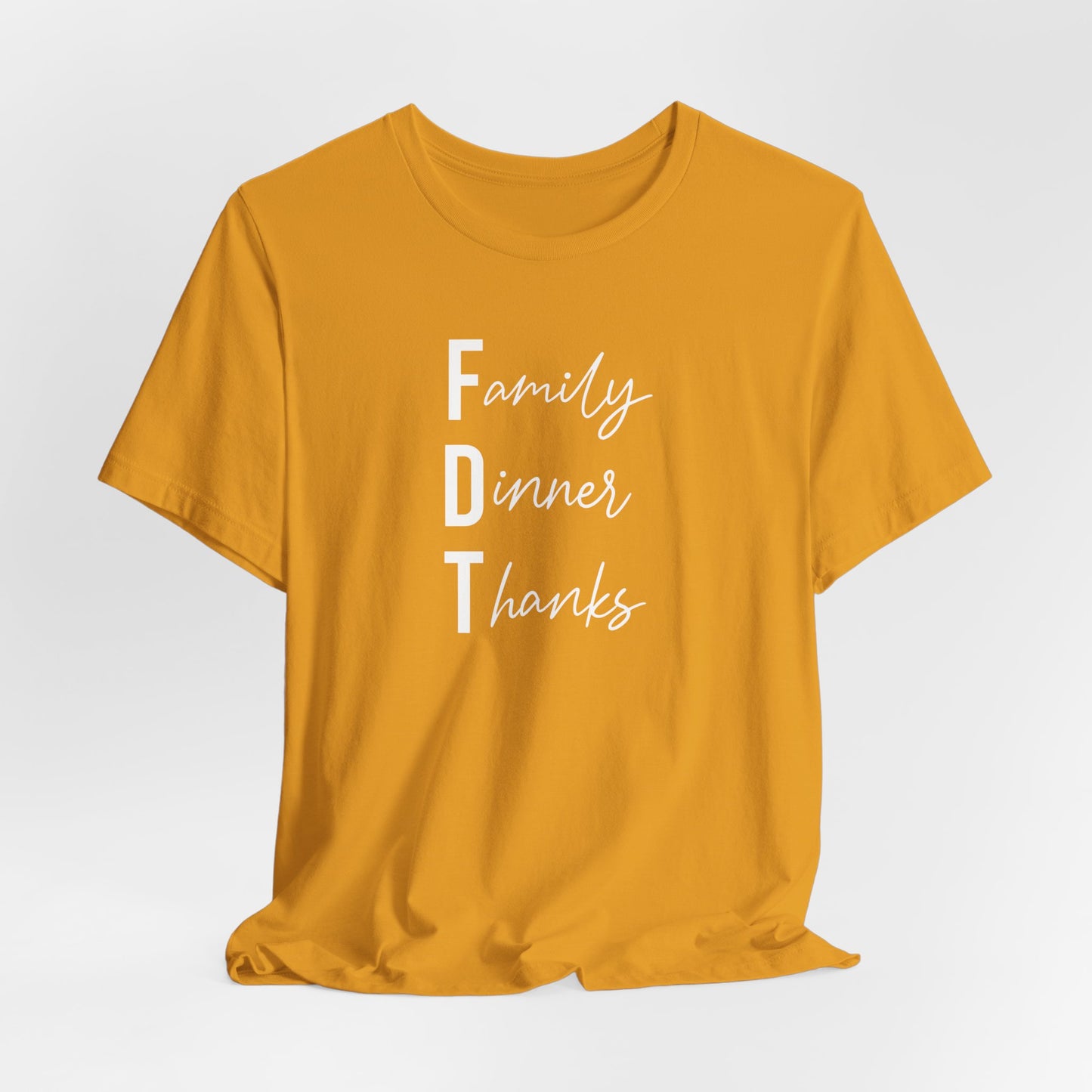Family Dinner Thanks FDT Thanksgiving Crew Neck T‑Shirt