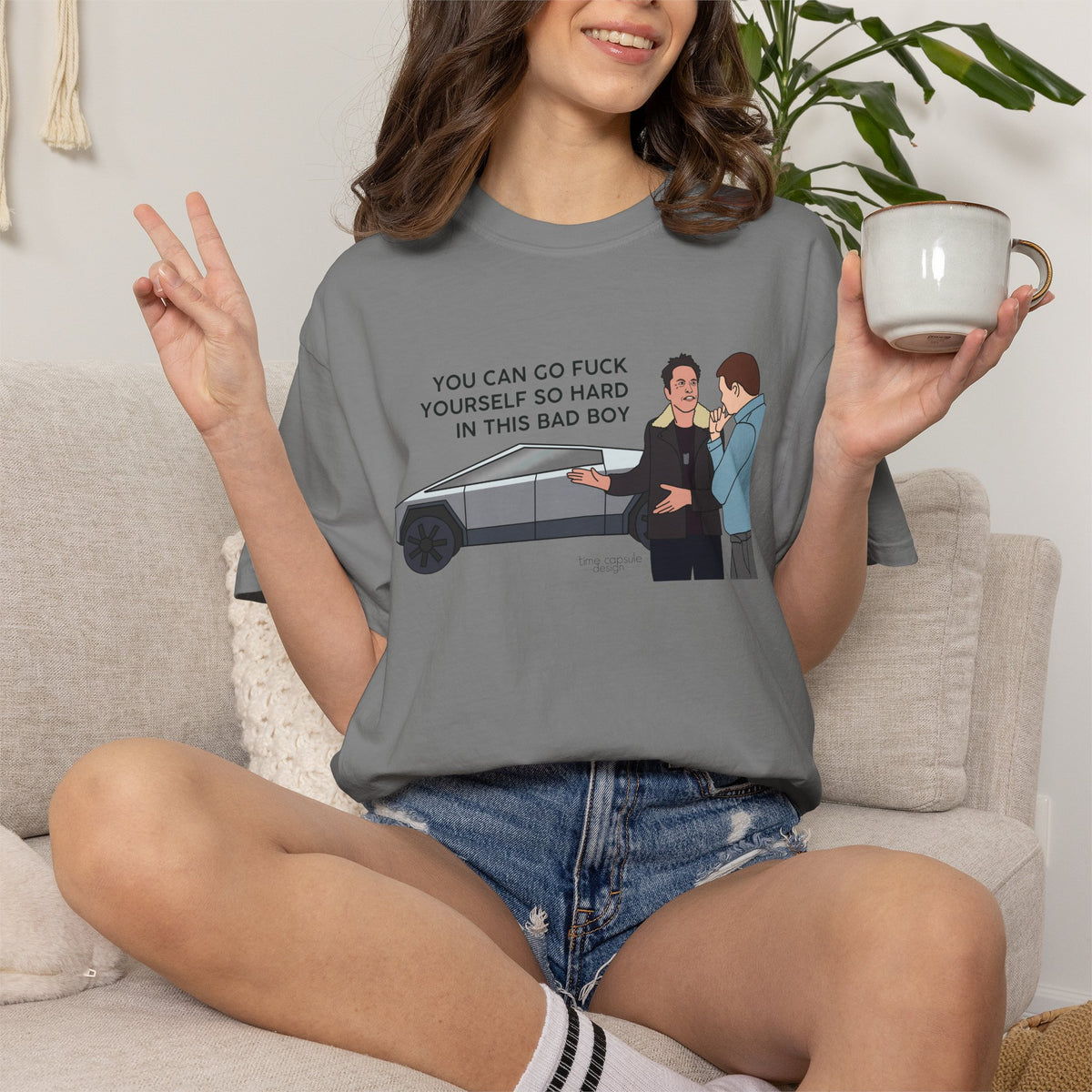 Elon Musk Cybertruck Tesla You Can Go Fuck Yourself So Hard in This Bad Boy T-Shirt