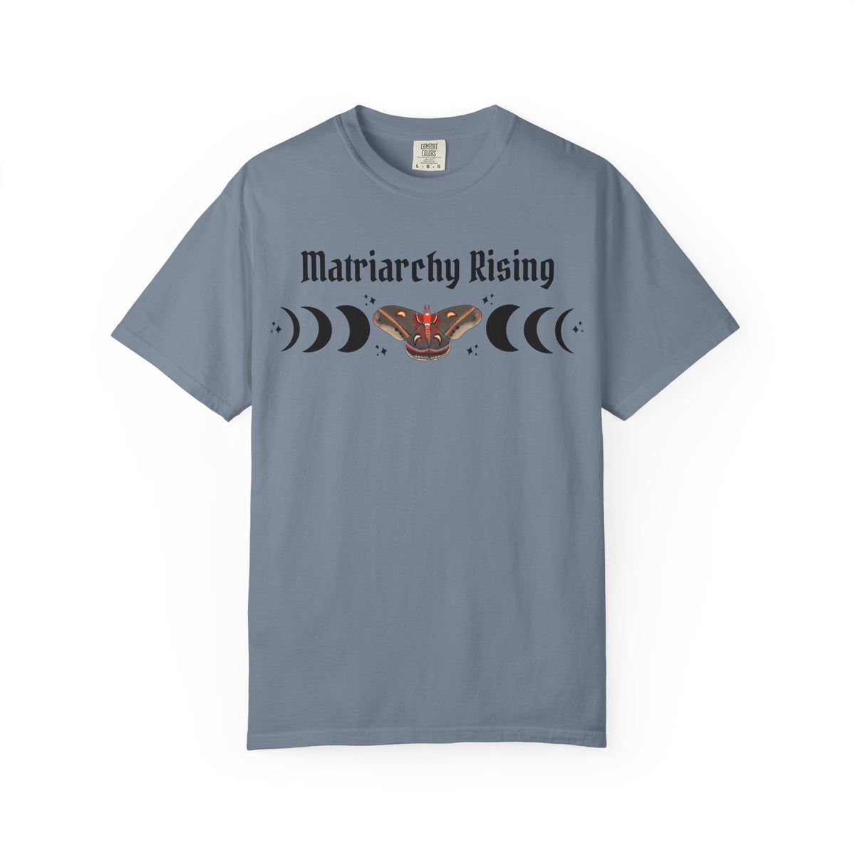Matriarchy Rising Tee Moon Phases & Moth Feminist Graphic T-Shirt