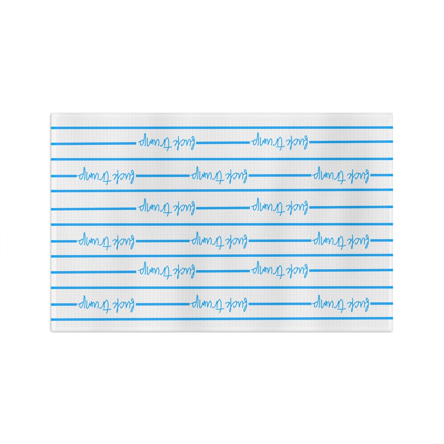 Slightly Subtle Blue Script Stripe pattern Microfiber Tea Towel | Kitchen Dish Towel