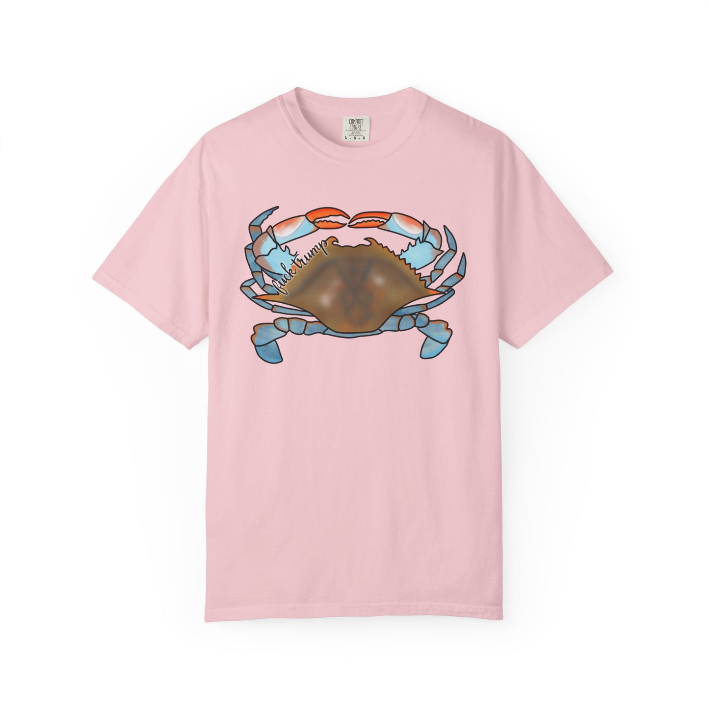 Slightly Subtle Blue Crab Graphic T-Shirt — Coastal Seafood Beach Tee