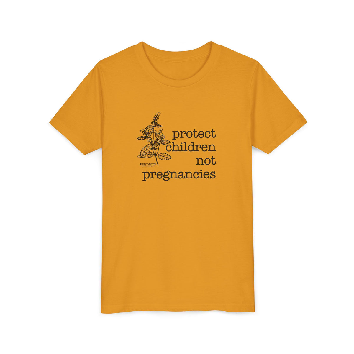 Protect Children Not Pregnancies Youth Short Sleeve Tee