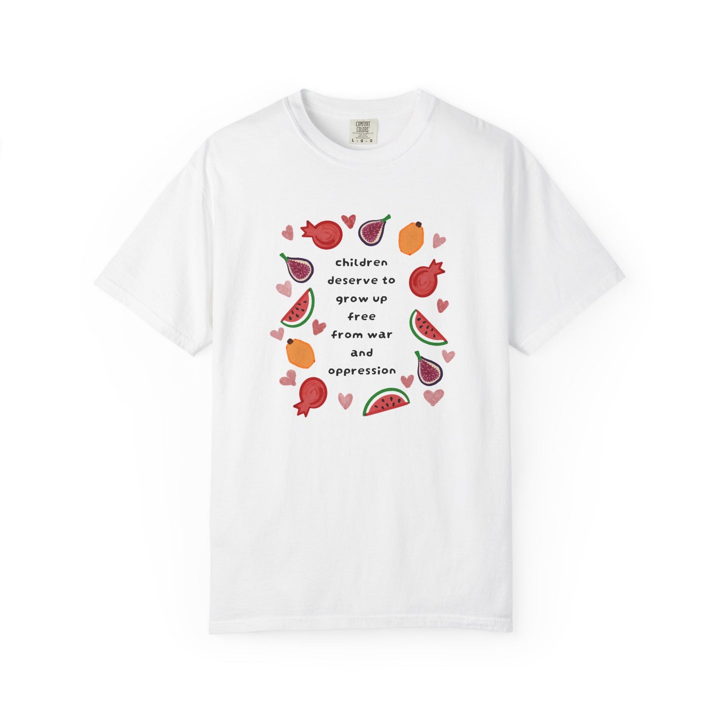 Children Deserve to Grow Up Tee Anti War Peace & Freedom Statement T-Shirt