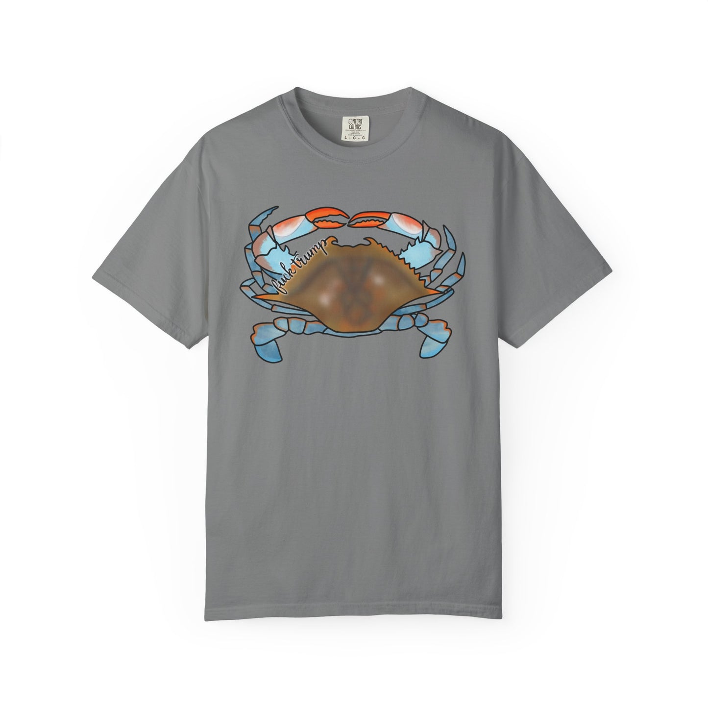 Slightly Subtle Blue Crab Graphic T-Shirt — Coastal Seafood Beach Tee