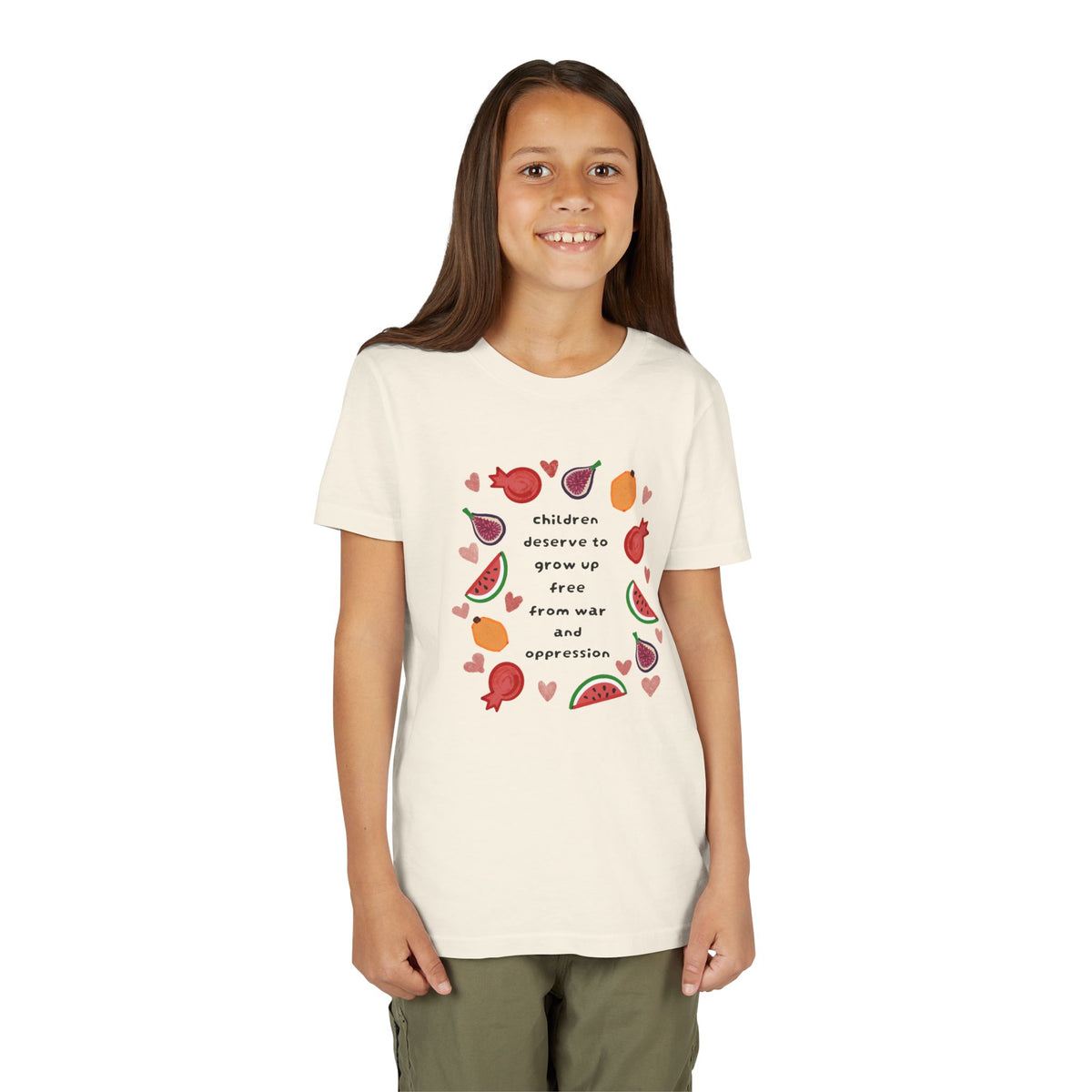 Children Deserve to Grow Up Free From War and Oppression Youth T-Shirt