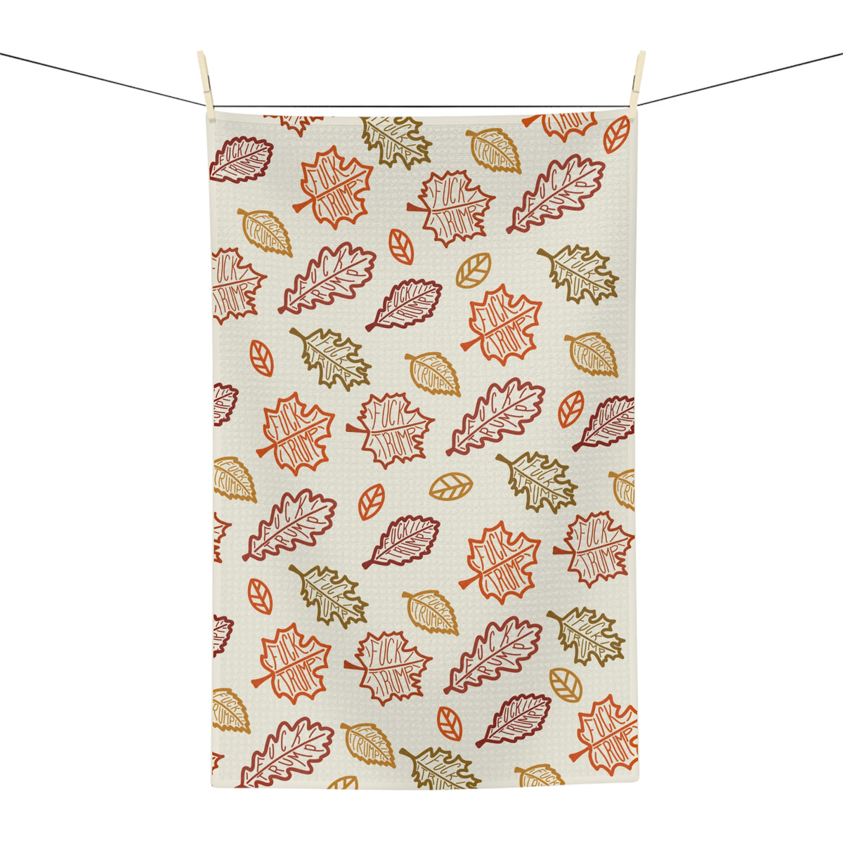 Autumn Leaves Microfiber Tea Towel Fall Kitchen Dish Cloth