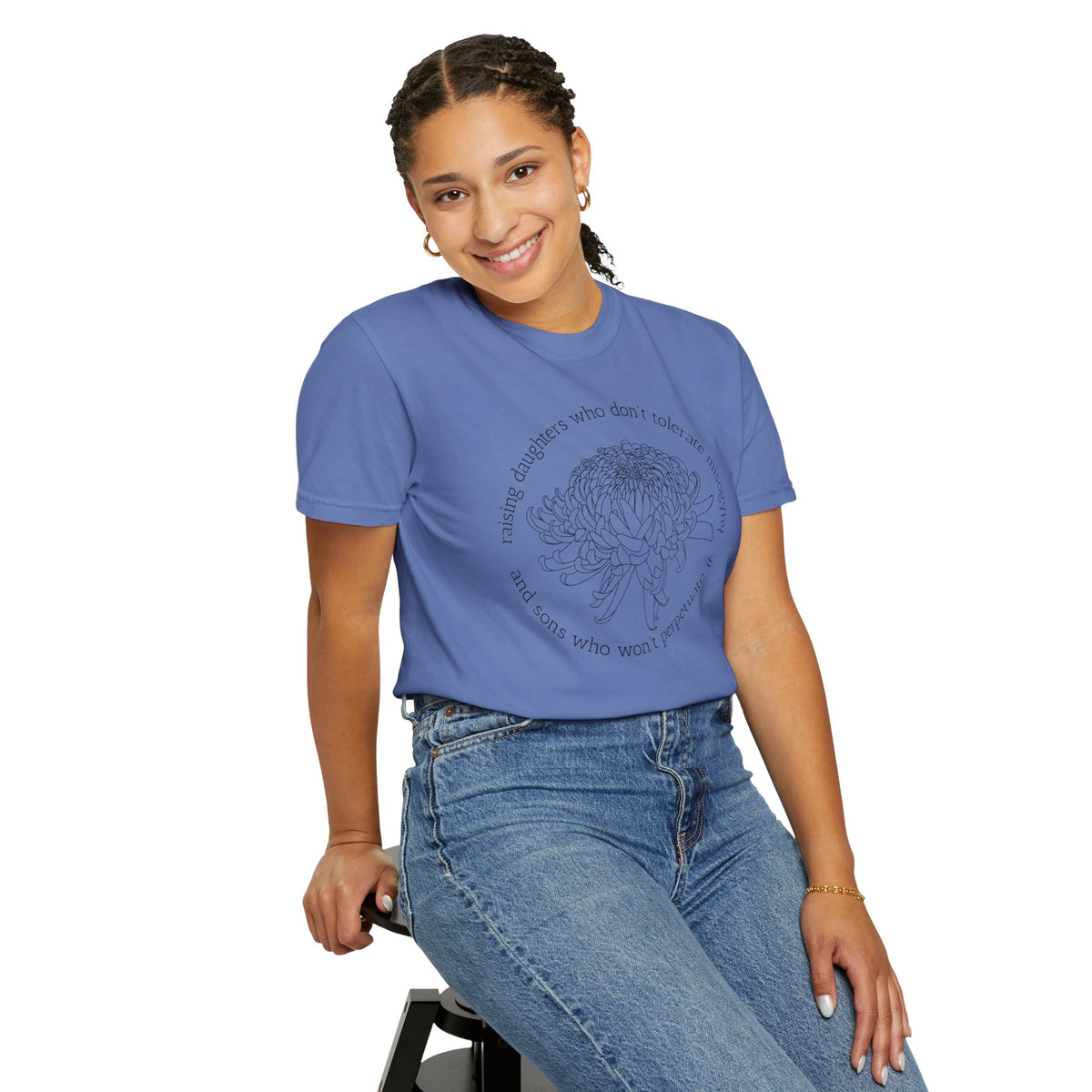 Floral Raising Daughters and Sons T-Shirt Botanical Line Art