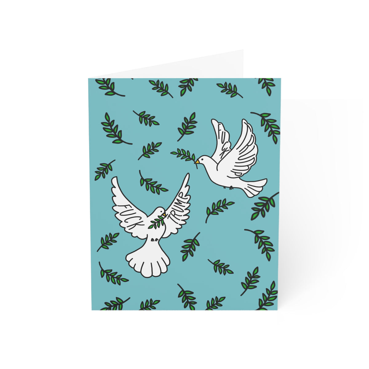 Peace on Earth Holiday Greeting Card FDT Holiday Dove Christmas Design