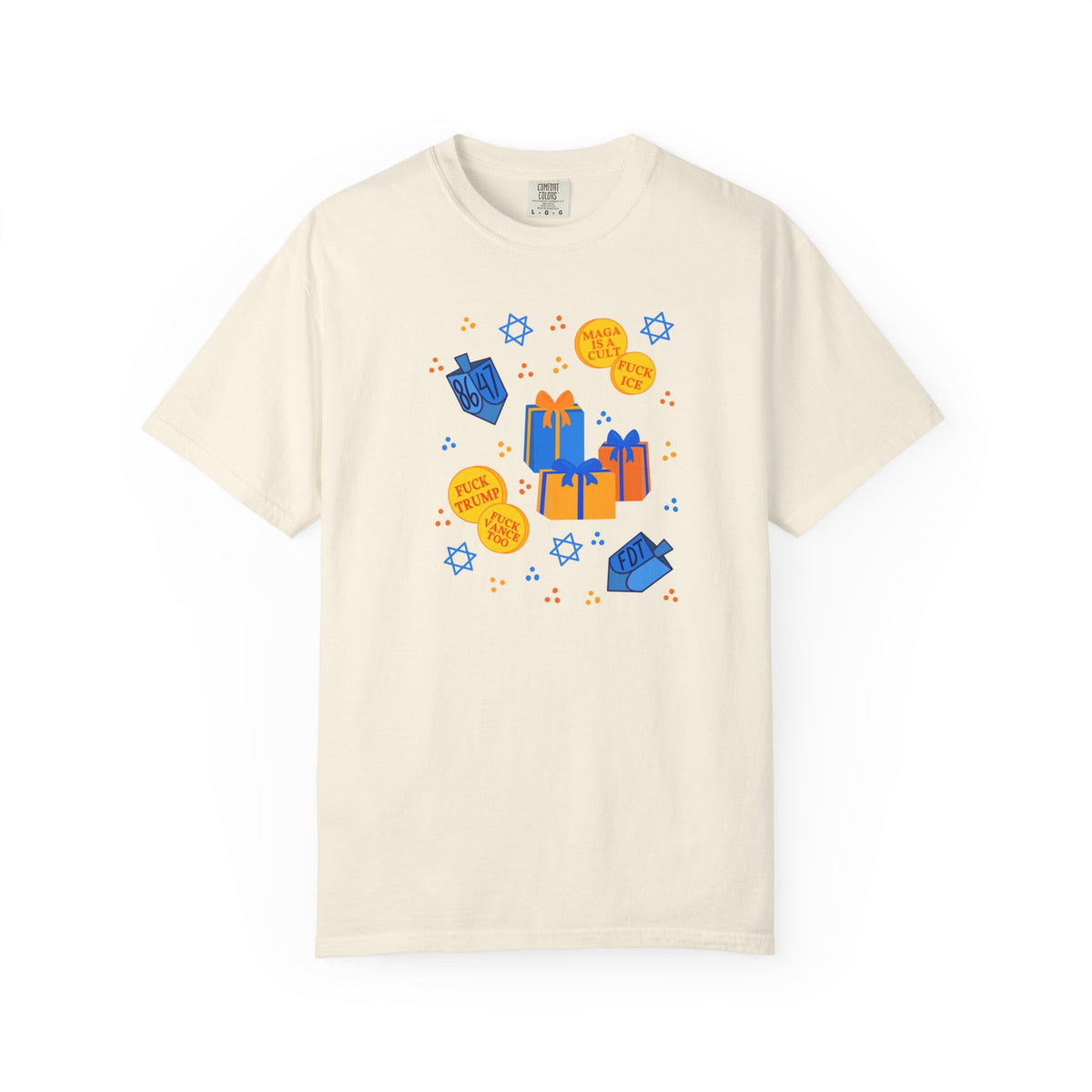 Slightly Subtle Hanukkah Dreidel Gelt Gift Celebration T-Shirt