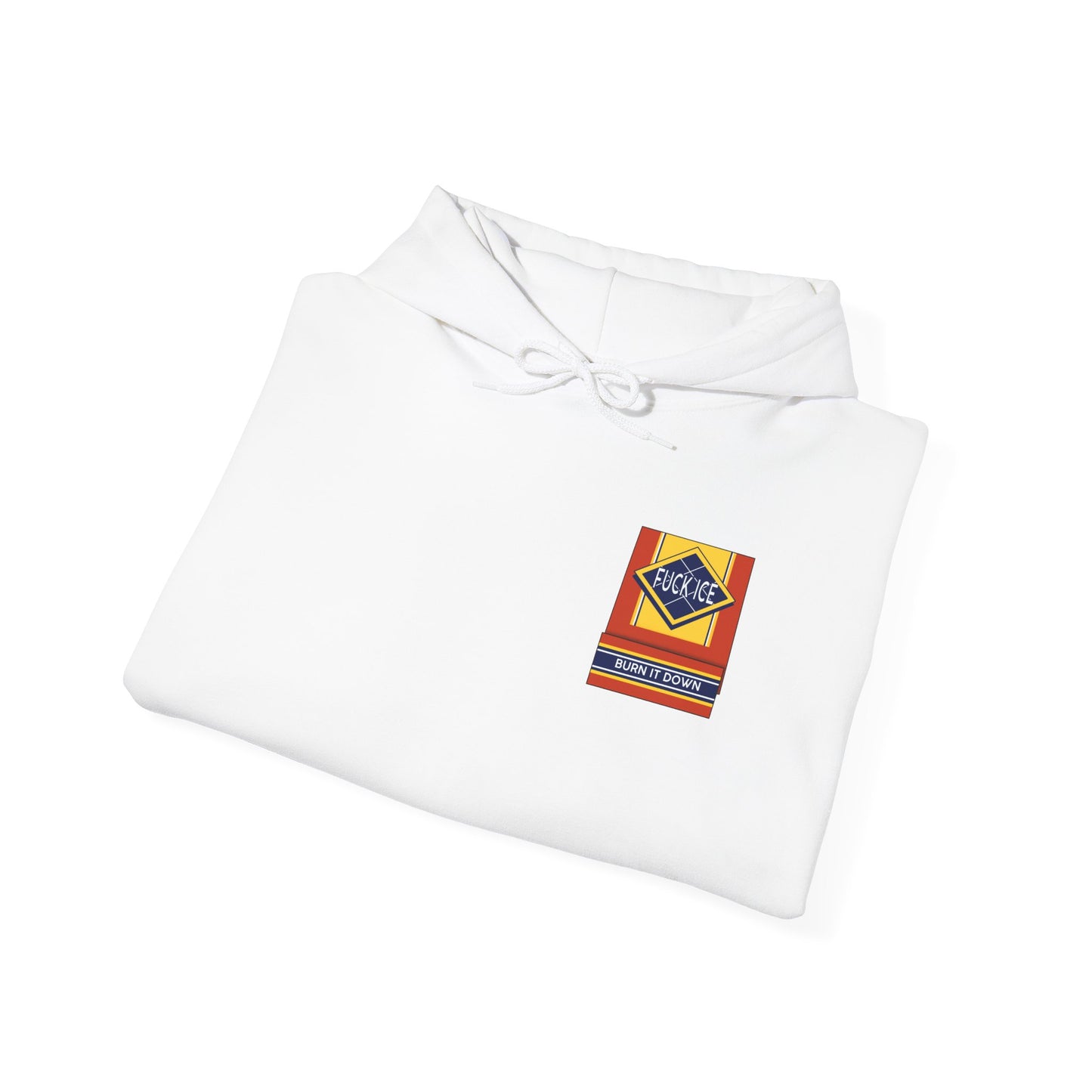 Matchbox Graphic Hoodie | Burn It Down Slogan