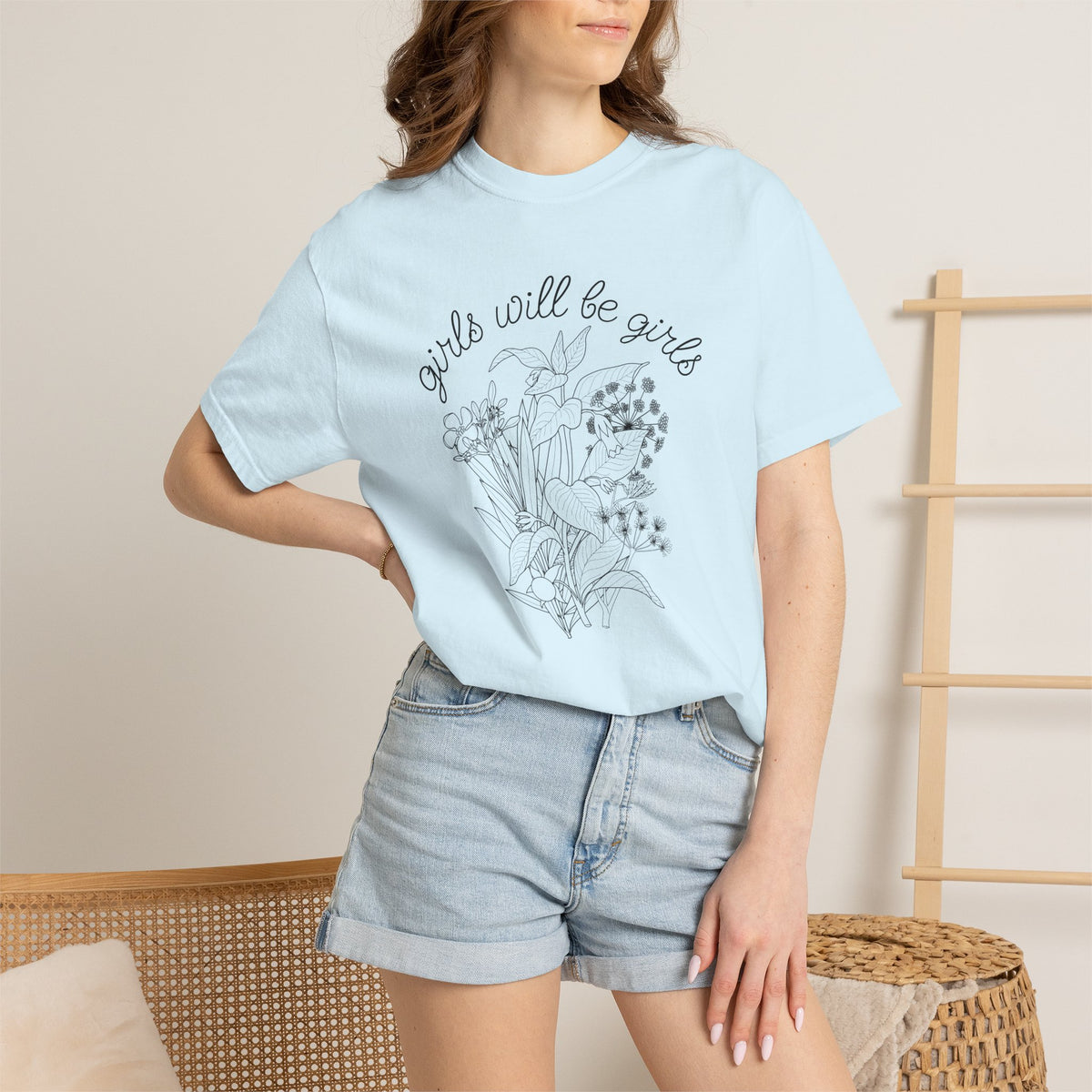 Girls Will Be Girls Floral T-Shirt