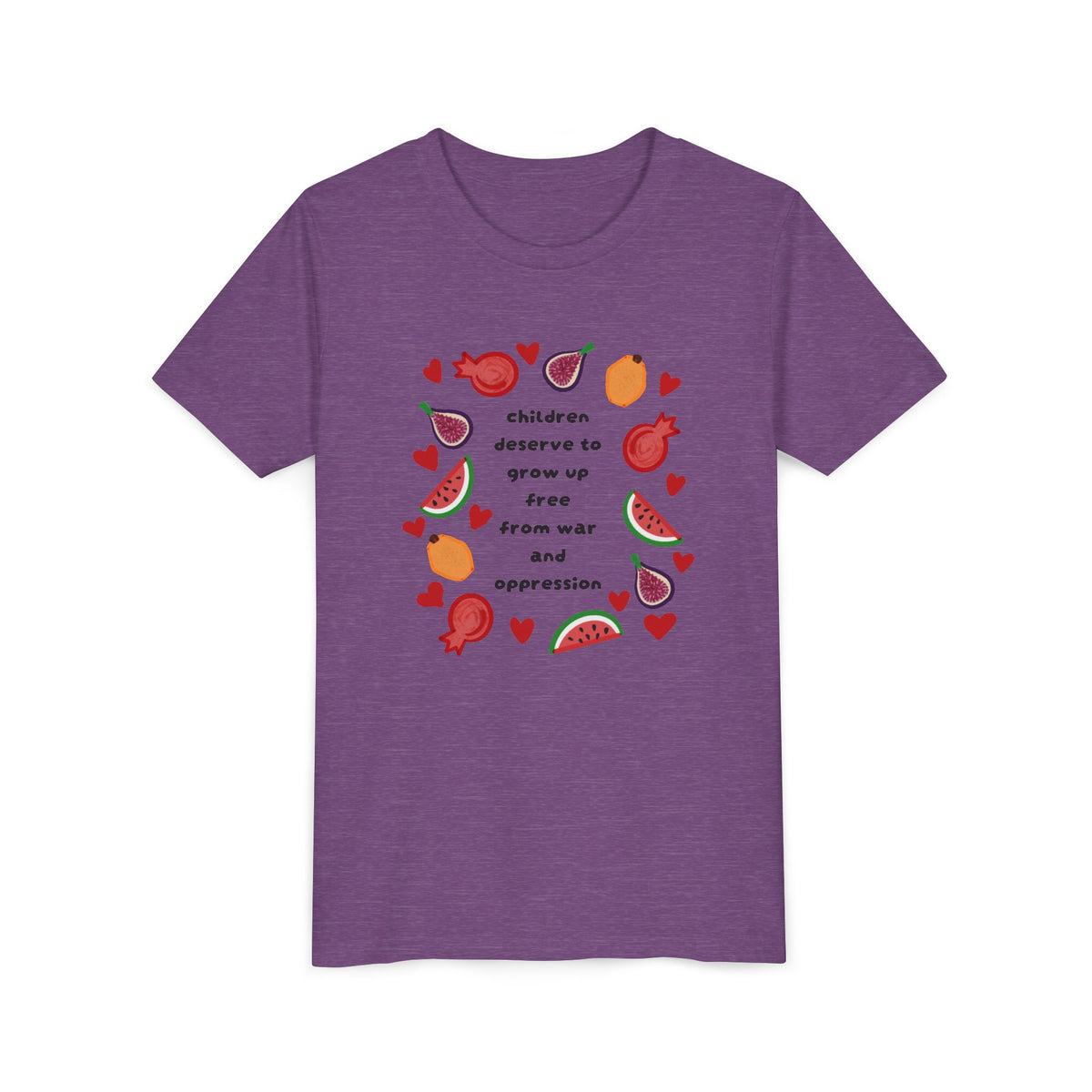 Children Deserve to Grow Up Free From War and Oppression Youth T-Shirt