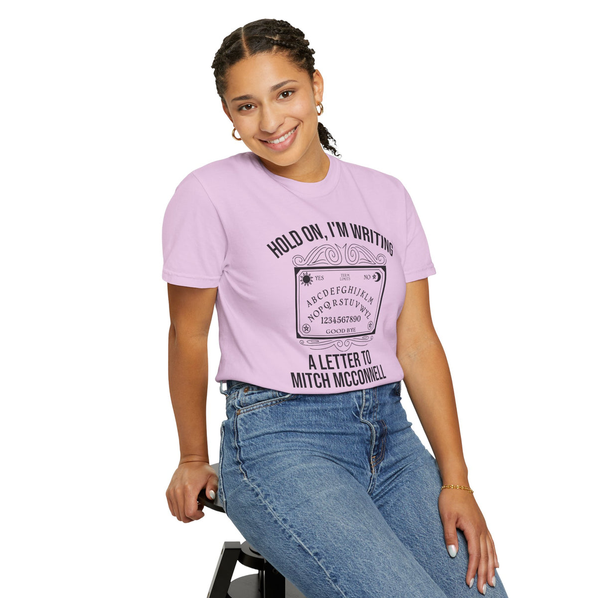 Ouija Board 'Hold On, I'm Writing a Letter to Mitch McConnell' T-Shirt