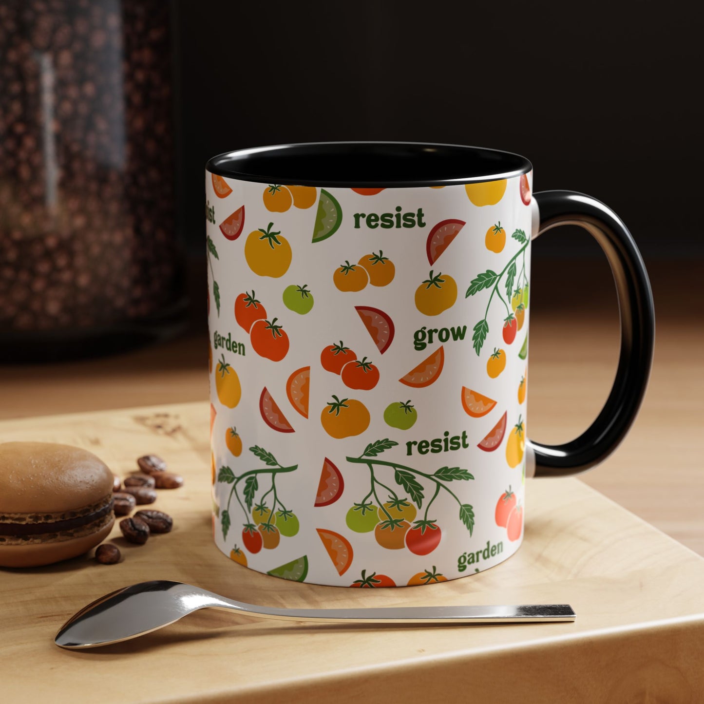 Resist Grow Garden tomatoes coffee mug | Accent Mug 11oz 15oz
