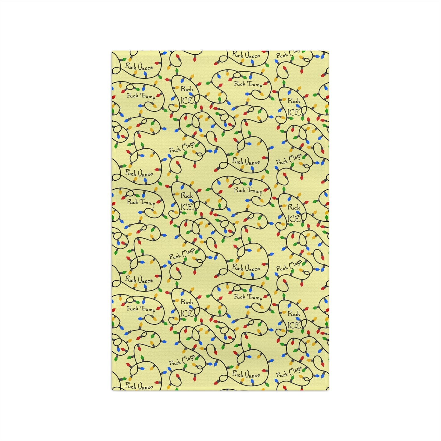 Holiday Lights Tea Towel FDT Patterned Kitchen Towel