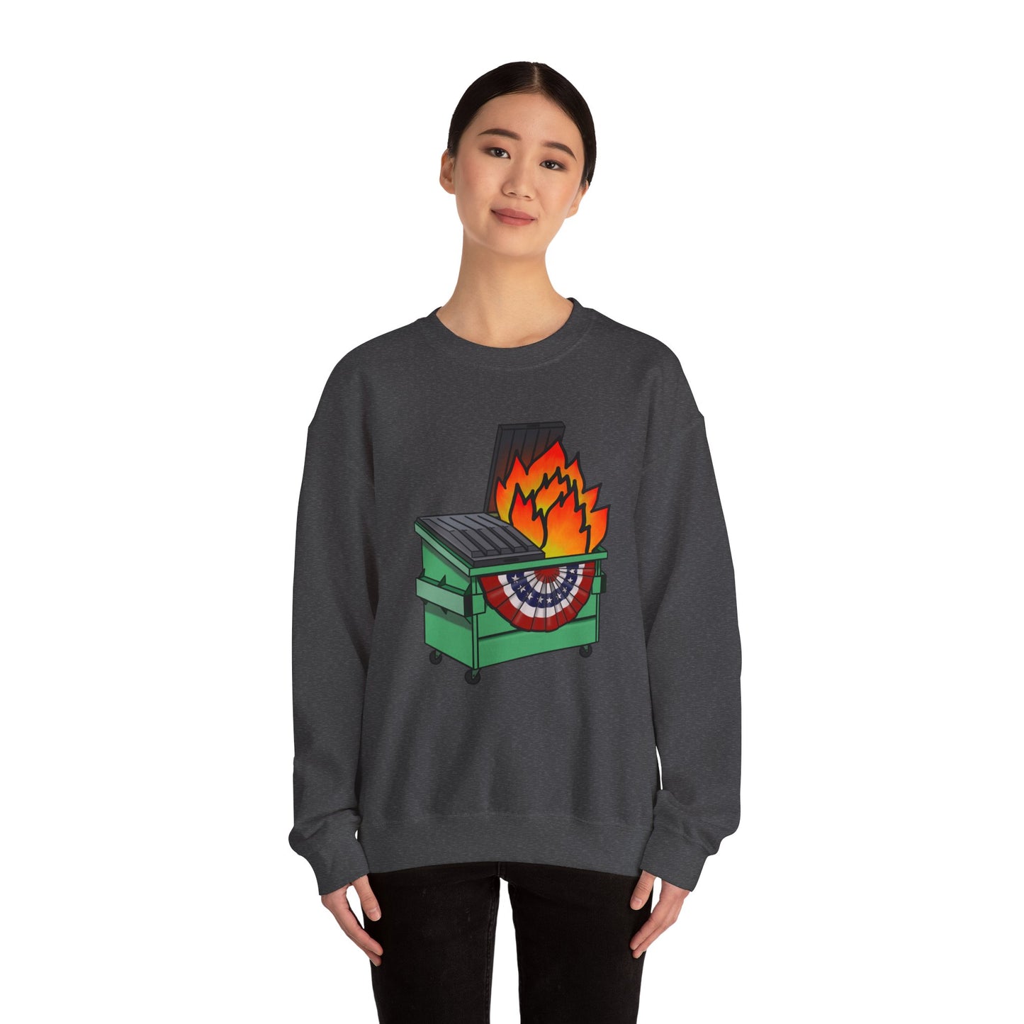 American Dumpster Fire Unisex Heavy Blend™ Crewneck Sweatshirt