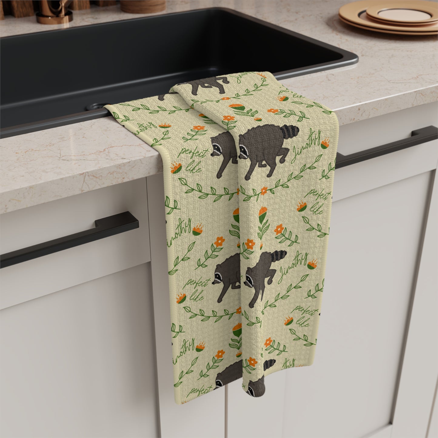 Perfect like Jimothy Microfiber Tea Towel — Rustic Farmhouse Kitchen Decor