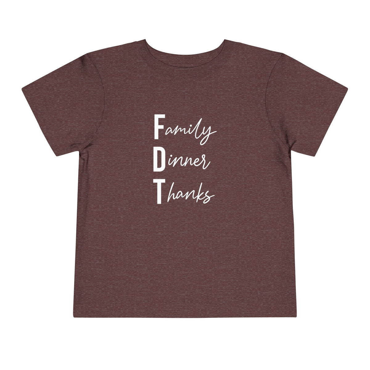 Toddler “Family Dinner Thanks” Thanksgiving T-Shirt FDT baby