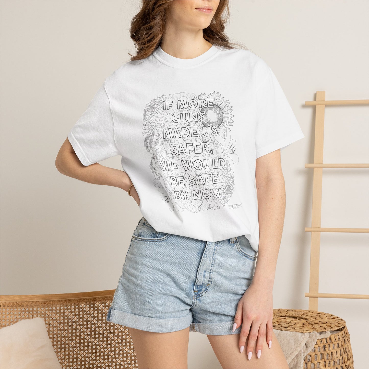 Graphic T-Shirt  "If More Guns Made Us Safer, We Would Be Safe By Now" Statement Tee