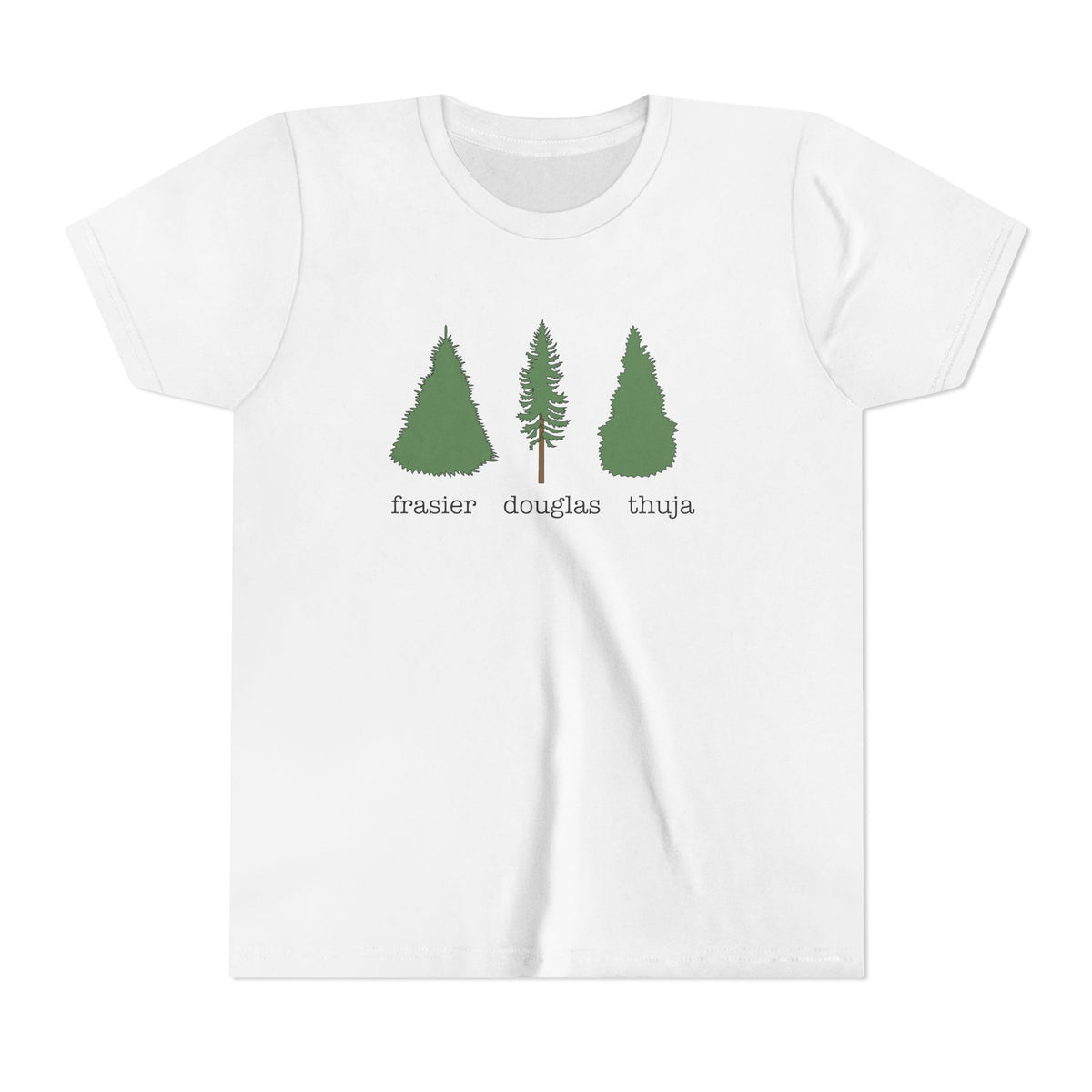 Youth Short Sleeve Tee – Fraser Douglas Thuja Tree Lover Shirt