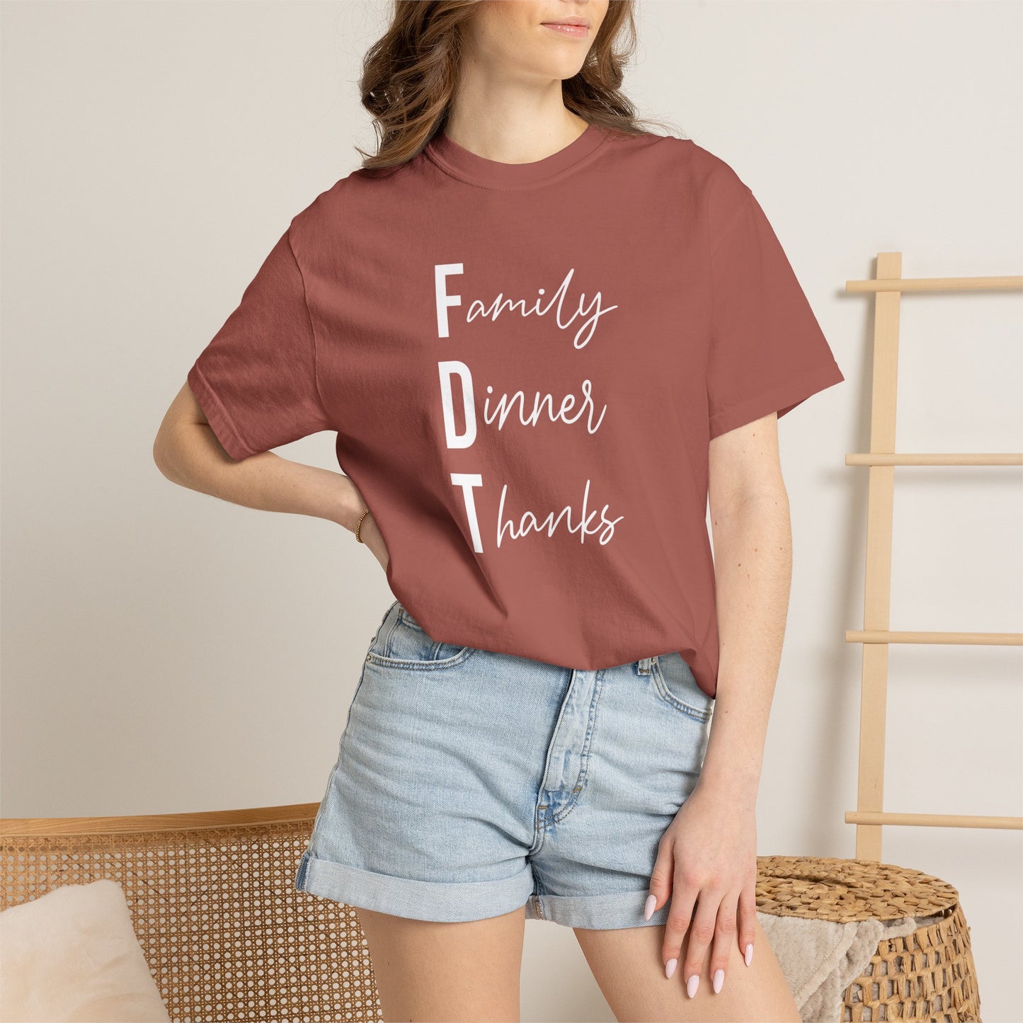 Family Dinner Thanks T-Shirt fdt Thanksgiving Family Gathering Tee