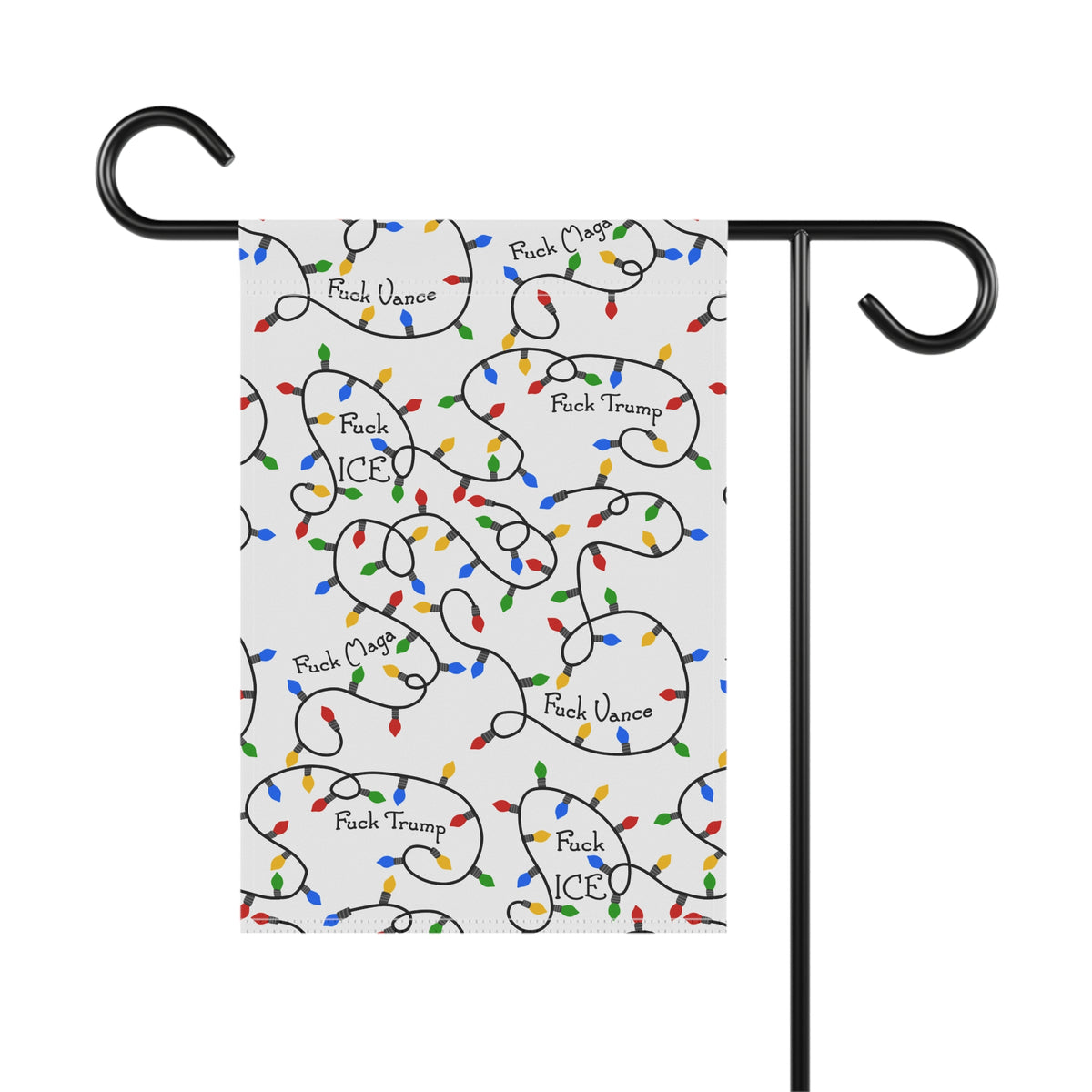 FDT Political Christmas Lights Garden Flag