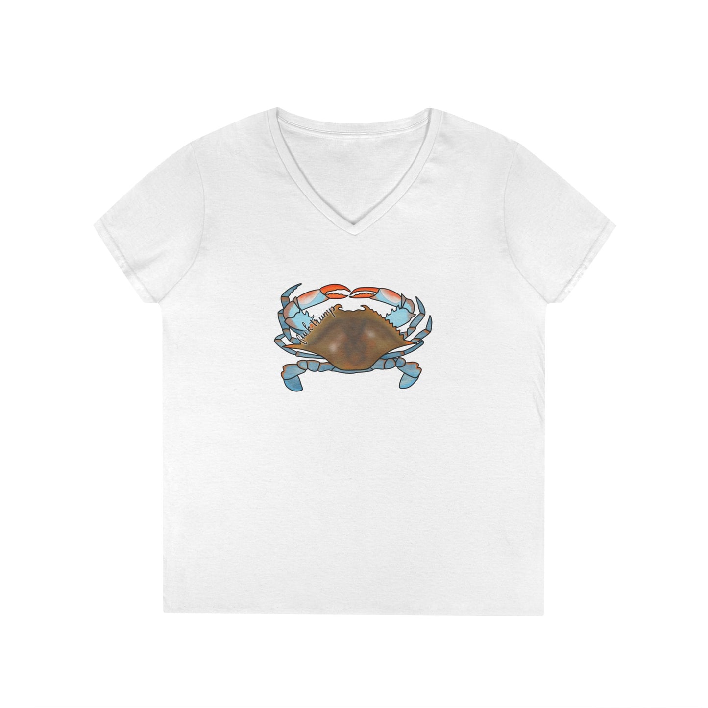 Blue Crab Illustration T-Shirt | Coastal Sea Life Tee FDT