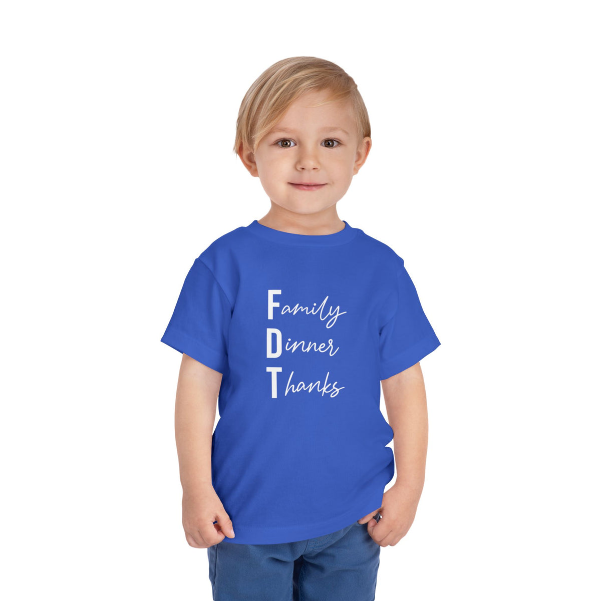 Toddler “Family Dinner Thanks” Thanksgiving T-Shirt FDT baby