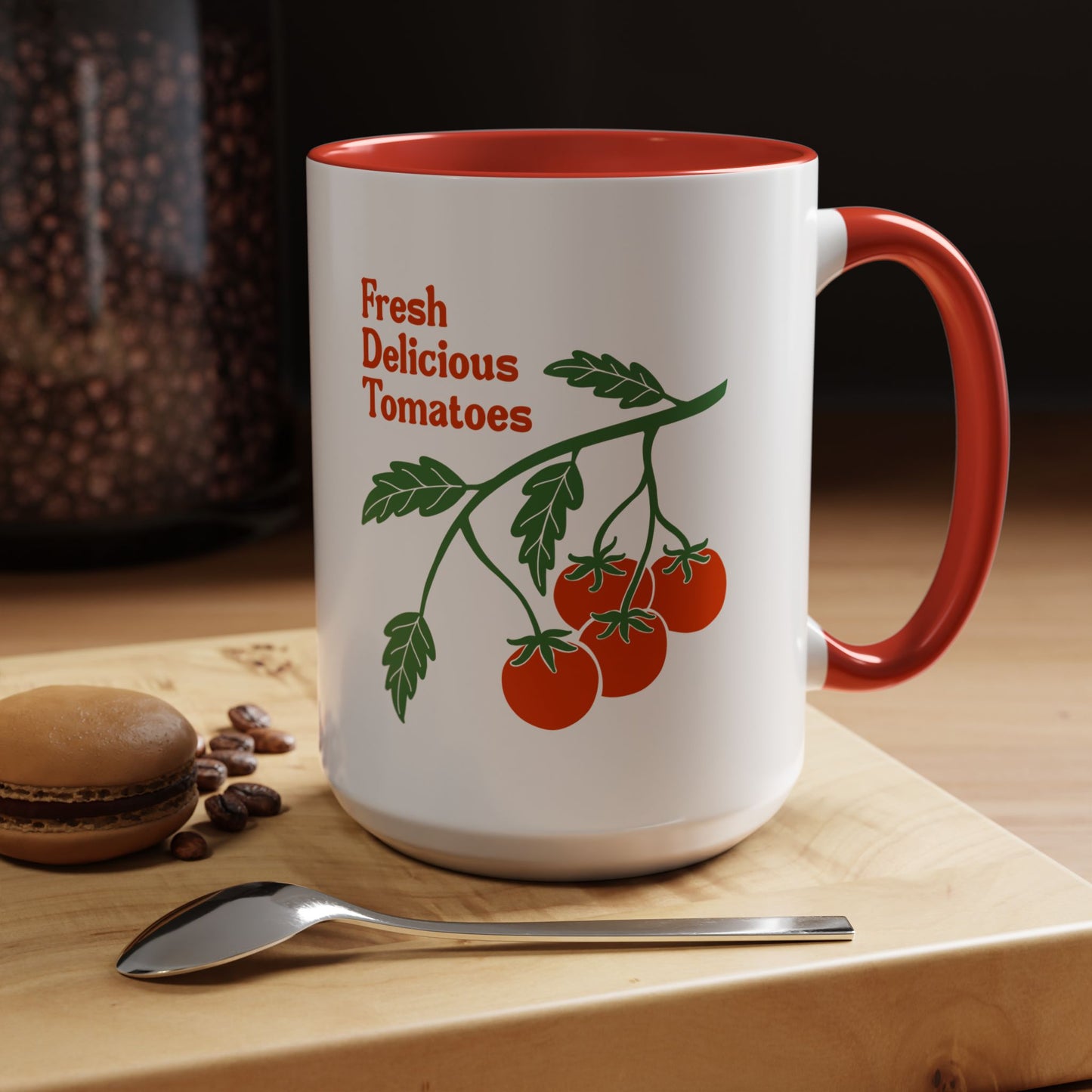 Fresh Delicious Tomatoes Mug | Accent Coffee Mug 11/15oz FDT