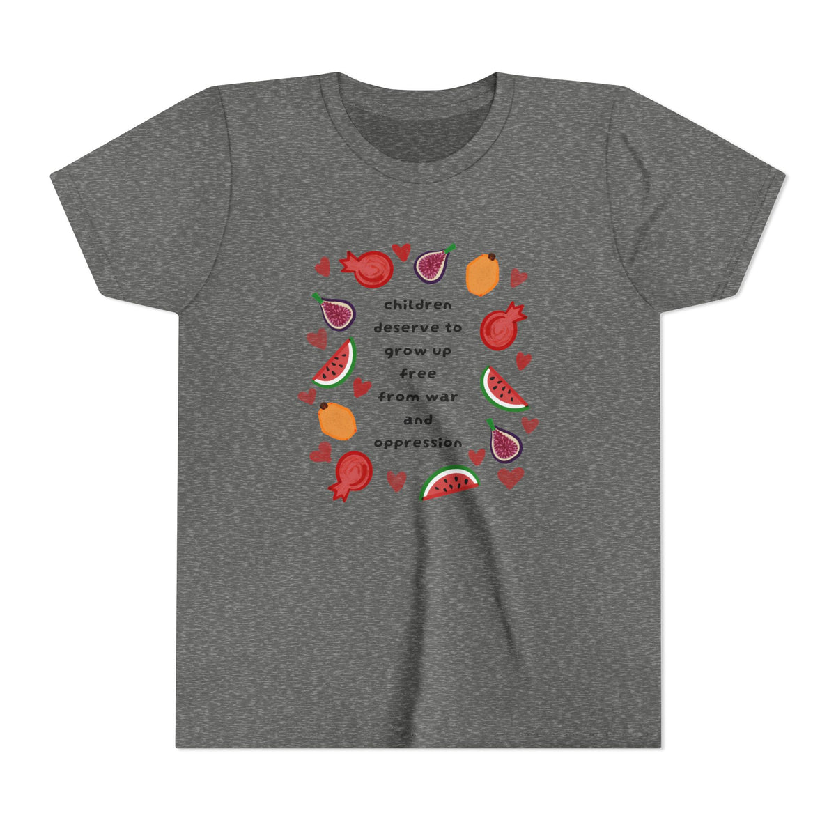 Children Deserve to Grow Up Free From War and Oppression Youth T-Shirt