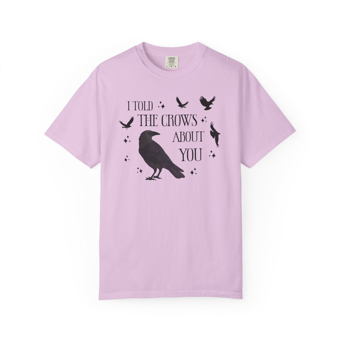 I Told The Crows About You Witchy Crow Raven Graphic Tee